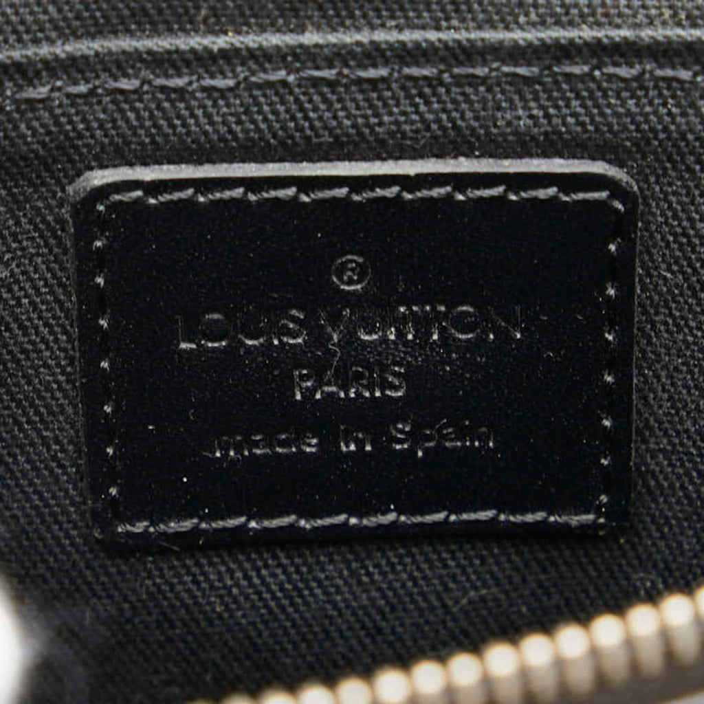 Louis Vuitton Monogram Glace Brown Leather Pouch