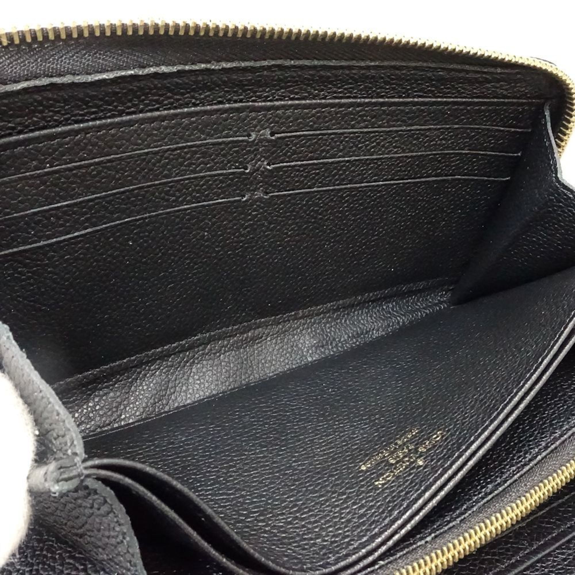 Louis Vuitton Black Leather Long Wallet