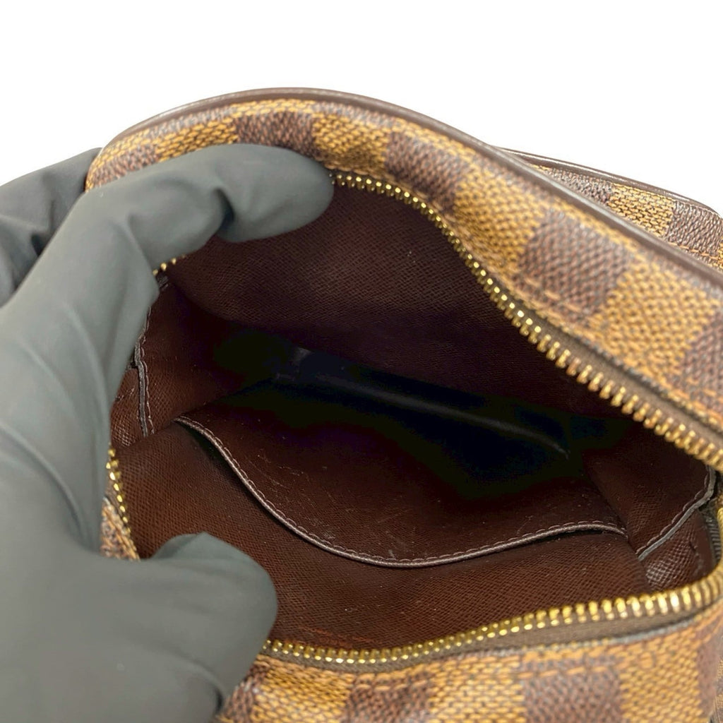 Louis Vuitton Brown Leather Pvc Pochette Shoulder Bag