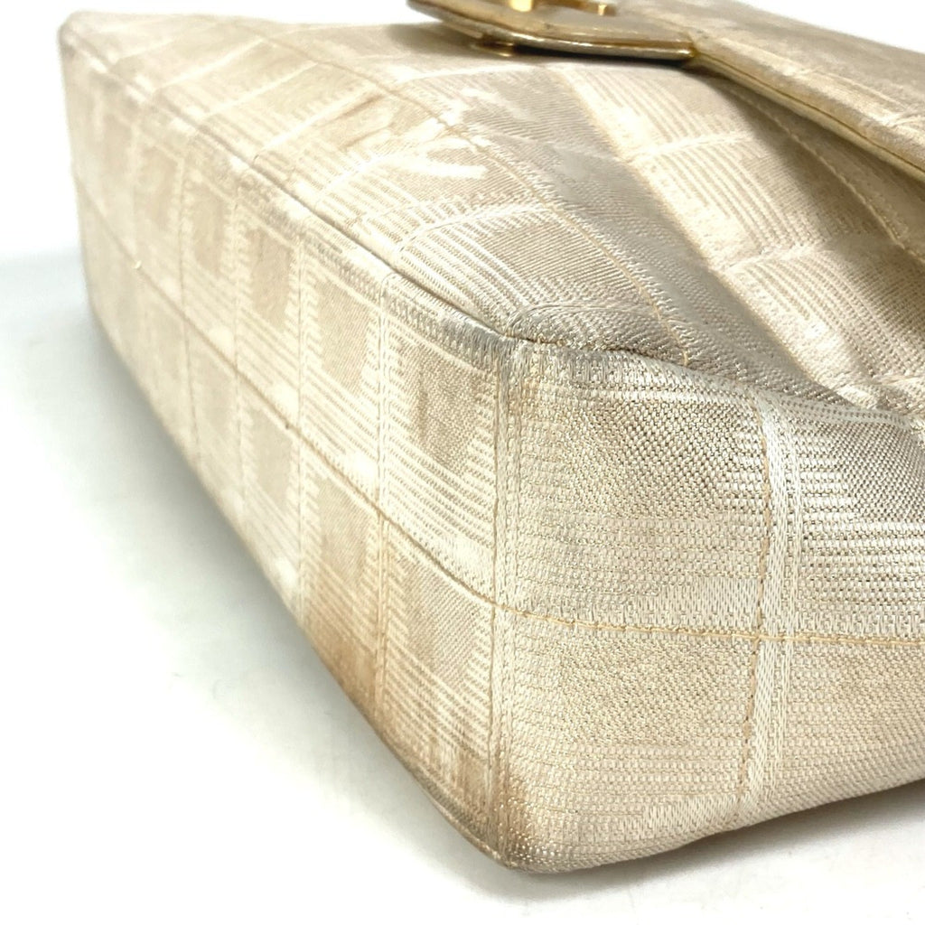Chanel Beige Cloth Shoulder Bag