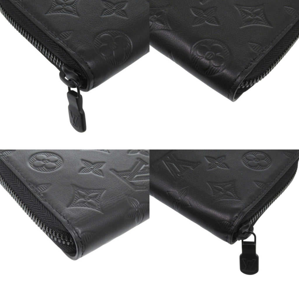 Louis Vuitton Black Leather Long Wallet