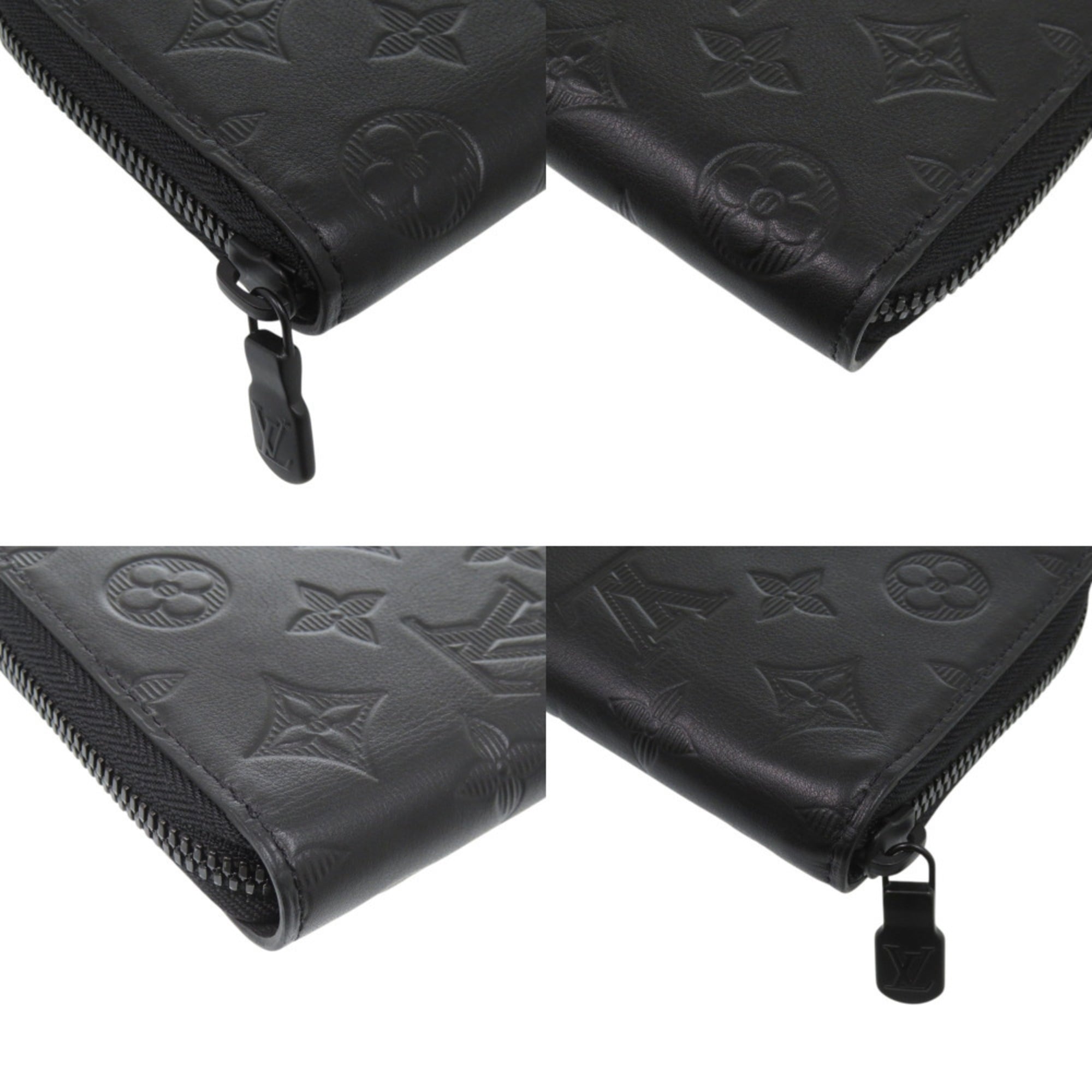 Louis Vuitton Black Leather Long Wallet