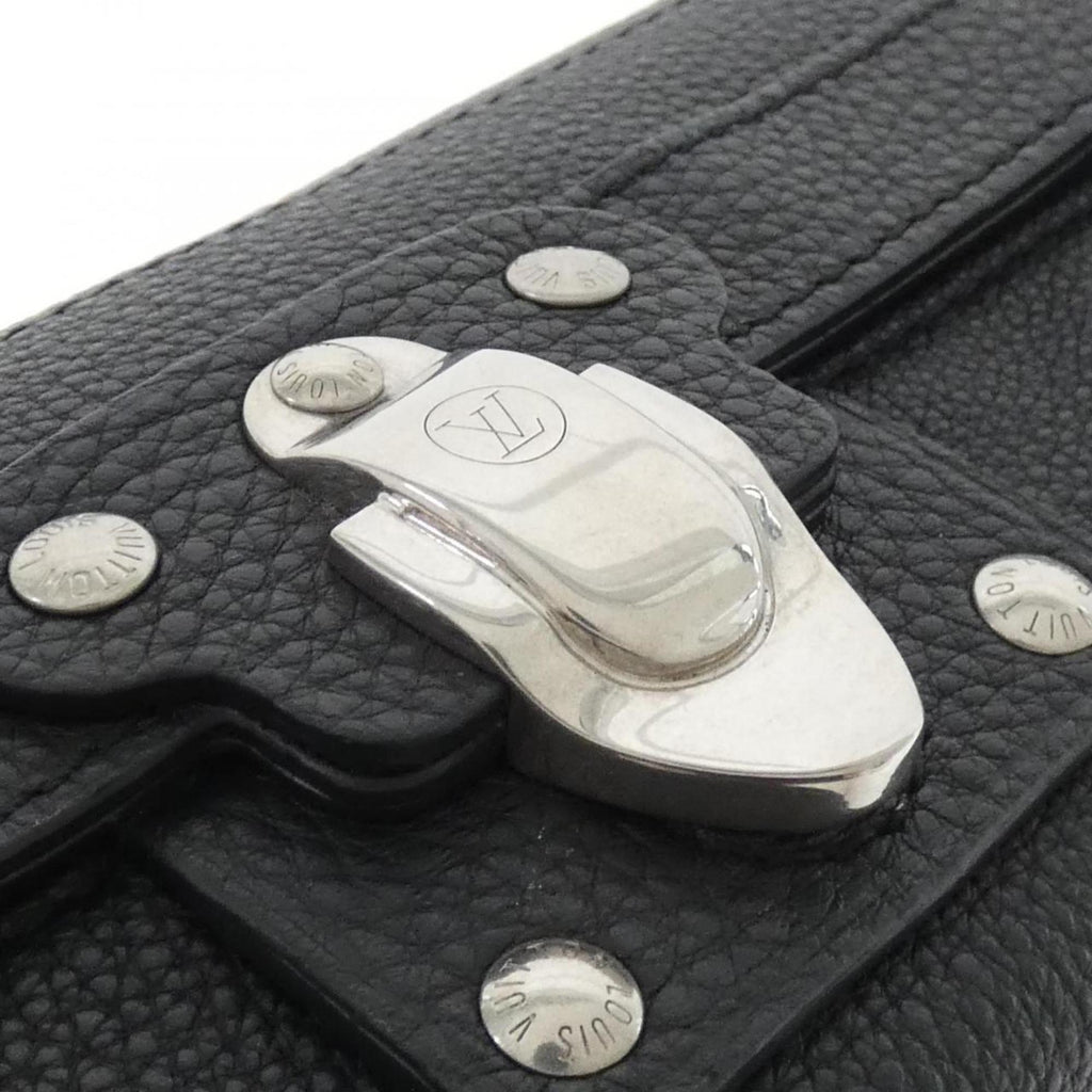 Louis Vuitton Black Leather Shoulder Bag