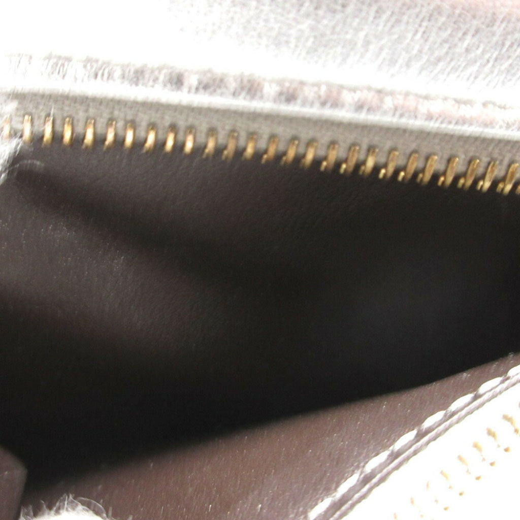 Fendi Silver Leather Wallet (Bi-Fold)