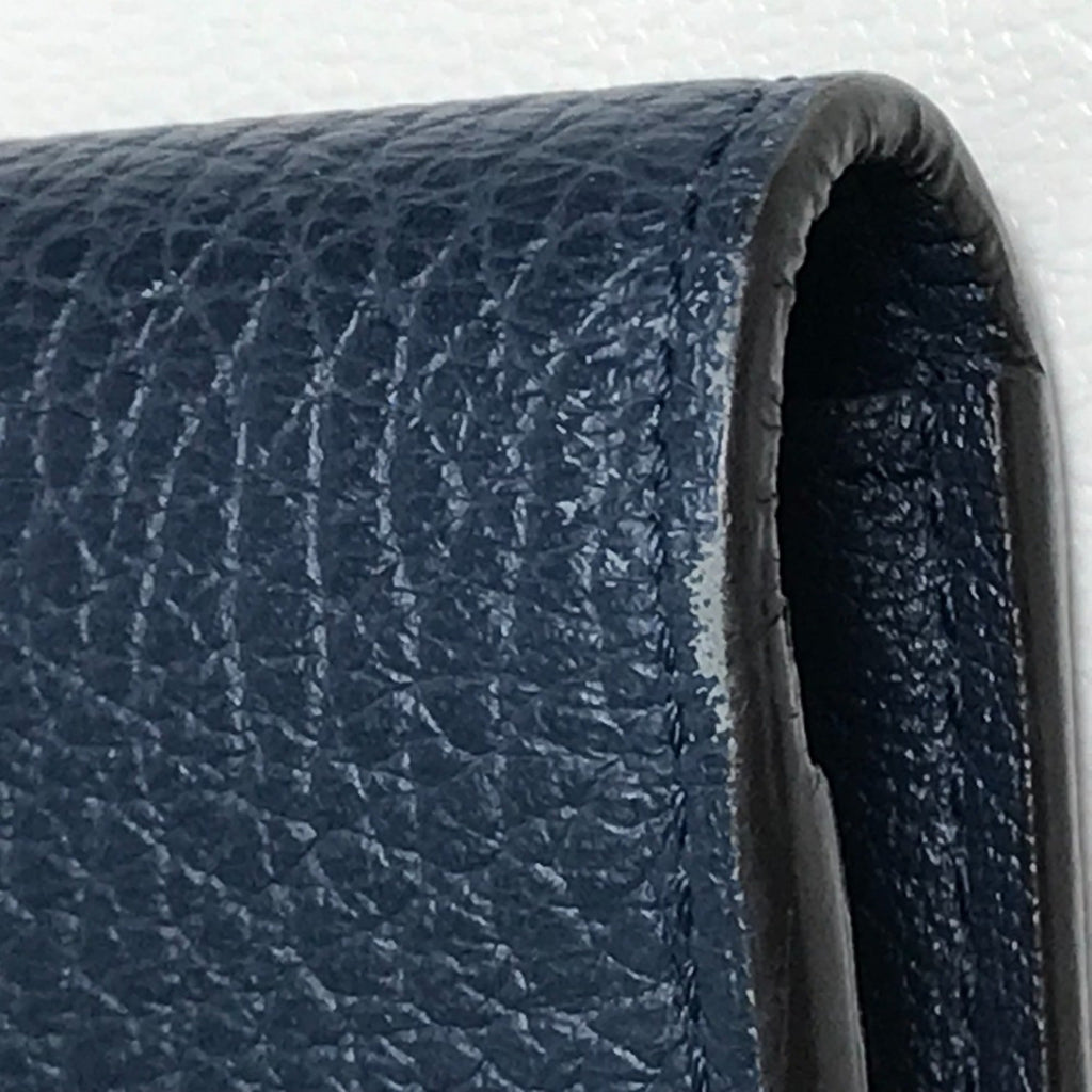 Louis Vuitton Navy Leather Long Wallet