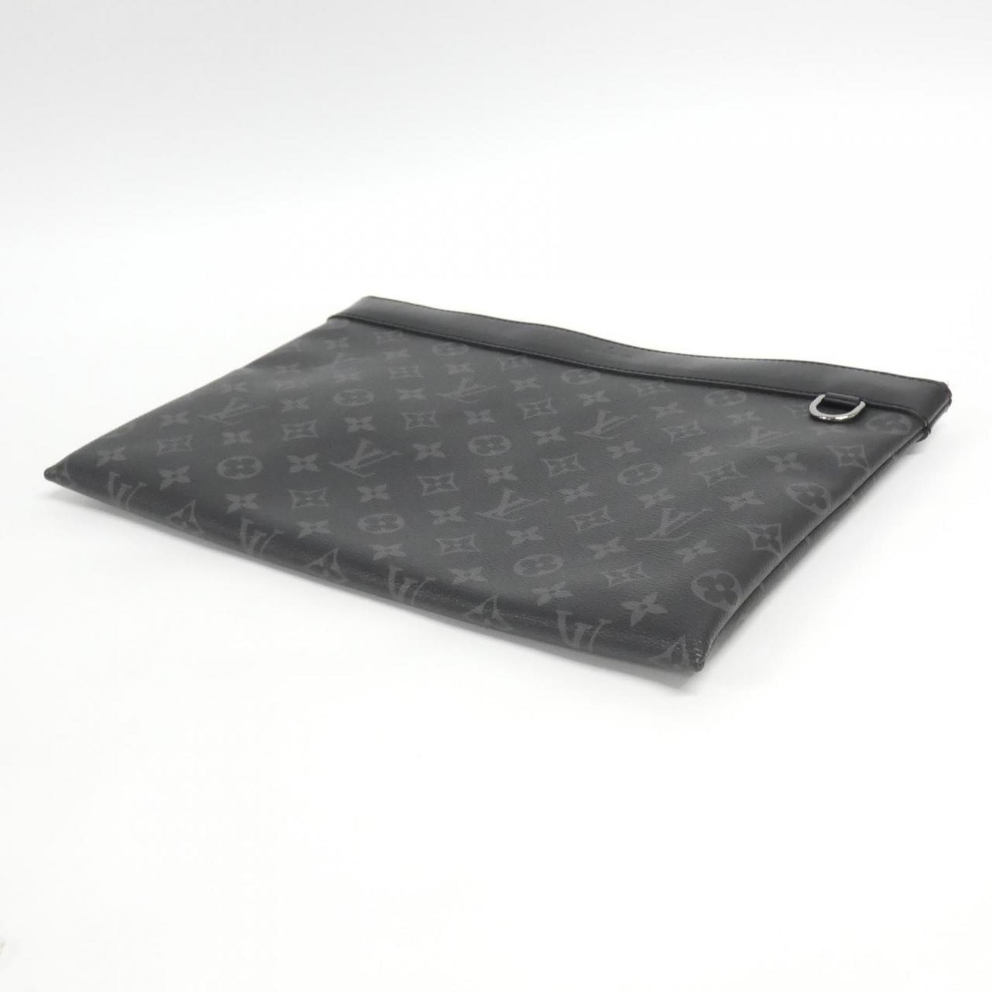 Louis Vuitton Black Coated Canvas Handbag Pochette