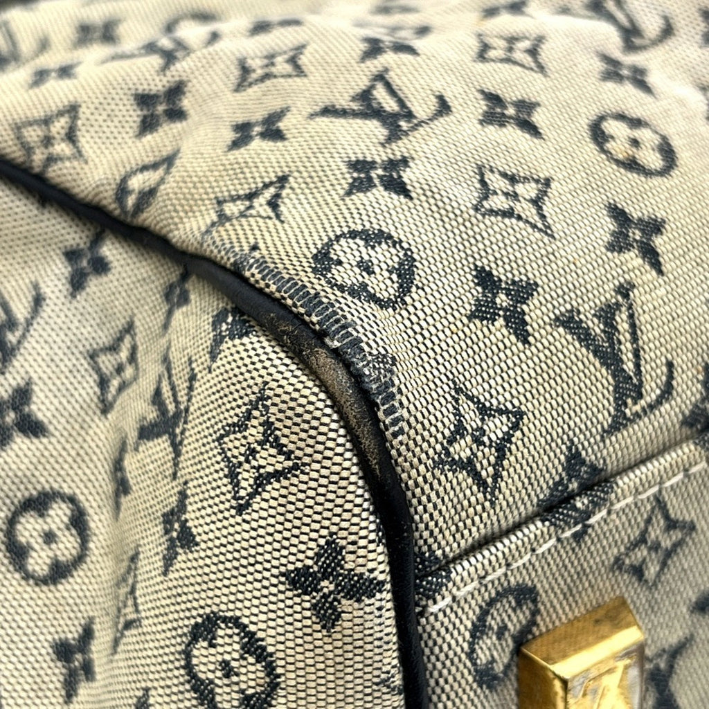 Louis Vuitton Galle Monogram Navy Monogram Mini Boston Bag Handbag