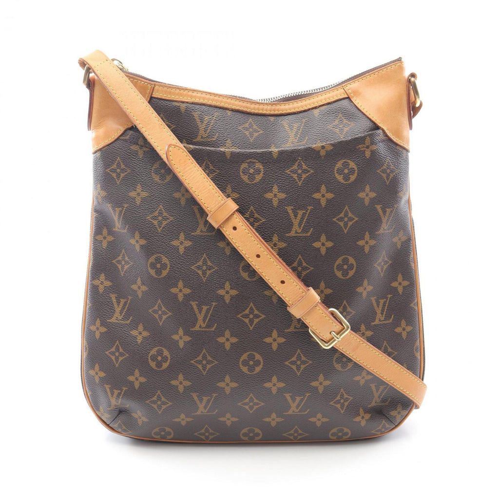 Louis Vuitton Brown Coated Canvas Leather Shoulder Bag