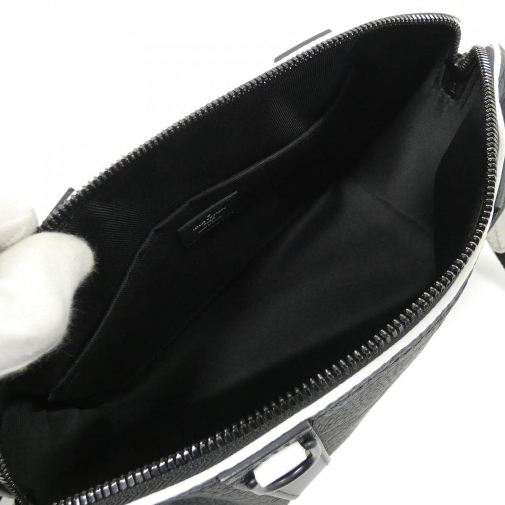 Louis Vuitton Black Leather Shoulder Bag