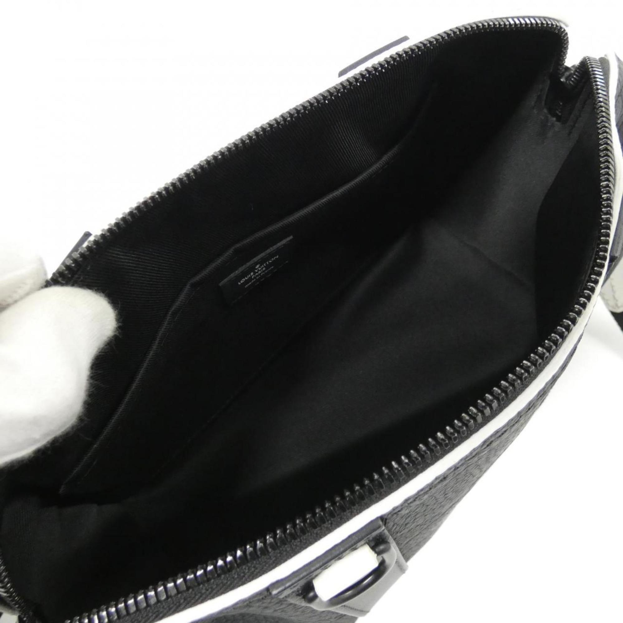 Louis Vuitton Black Leather Shoulder Bag