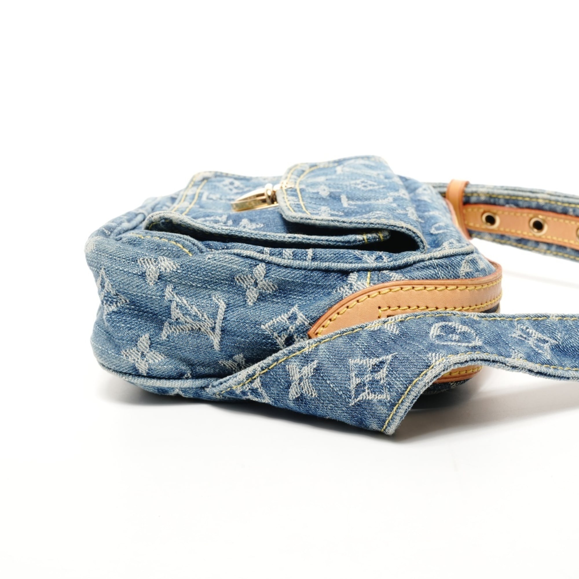 Louis Vuitton Monogram Denim Blue Denim Fanny Pack