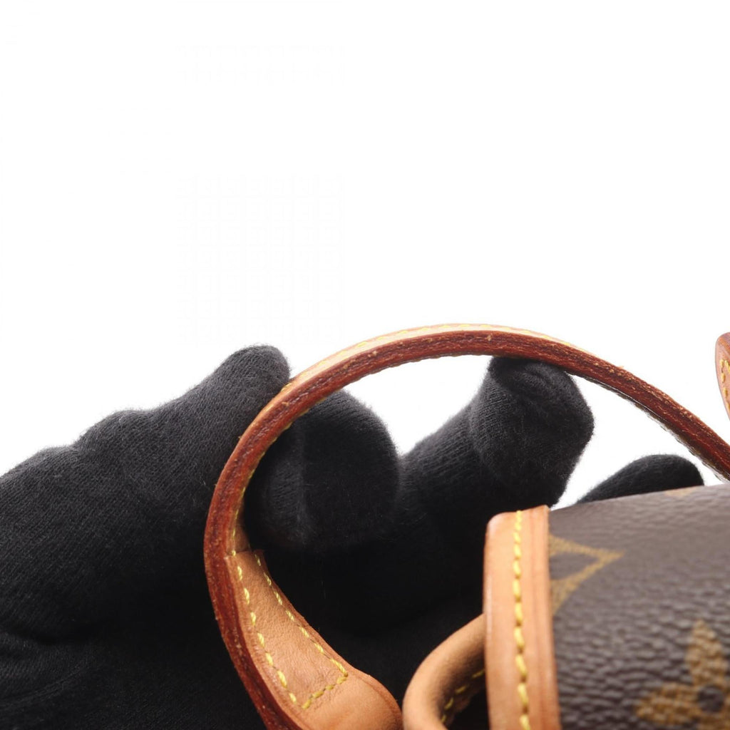 Louis Vuitton Brown Monogram Coated Canvas Leather Shoulder Bag