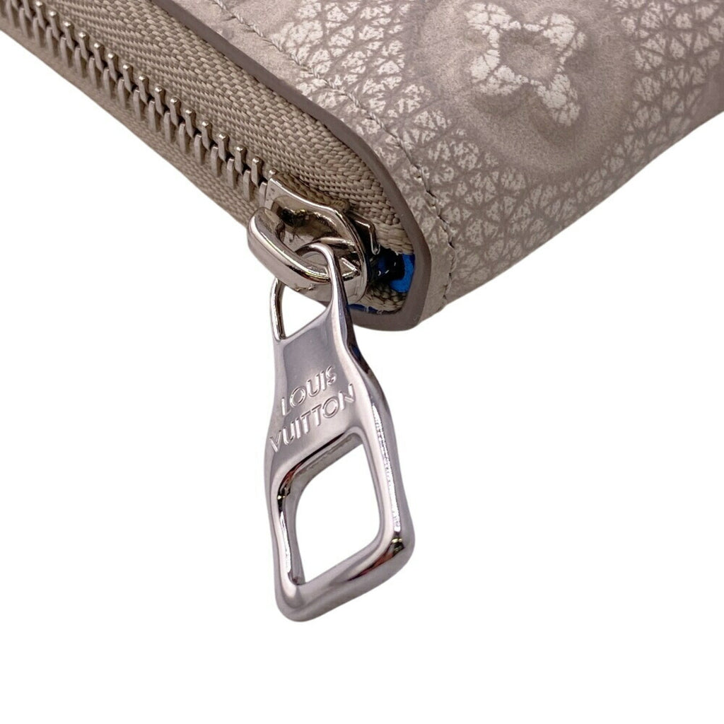 Louis Vuitton Taurillon Blue Gray Leather Wallet
