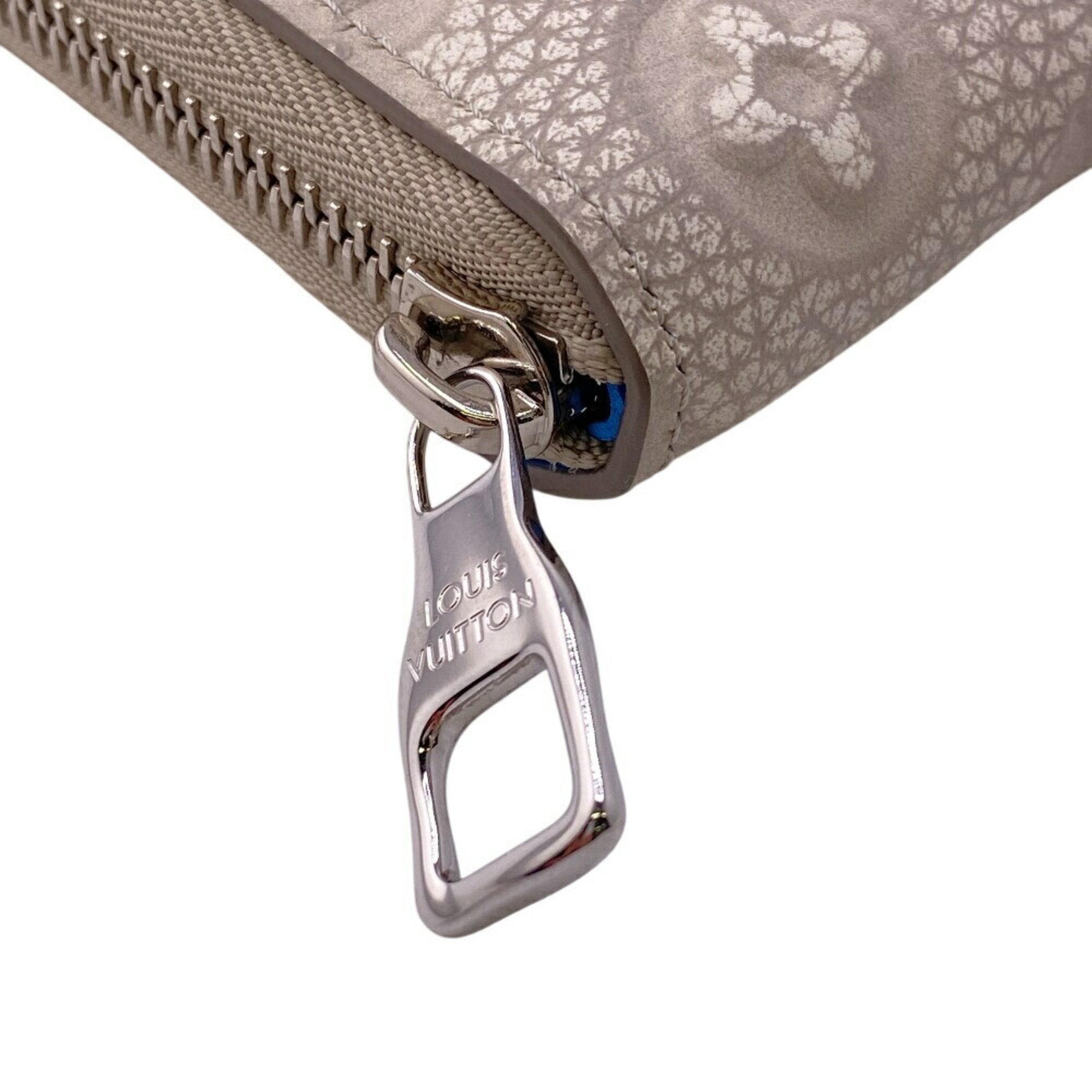 Louis Vuitton Taurillon Blue Gray Leather Wallet