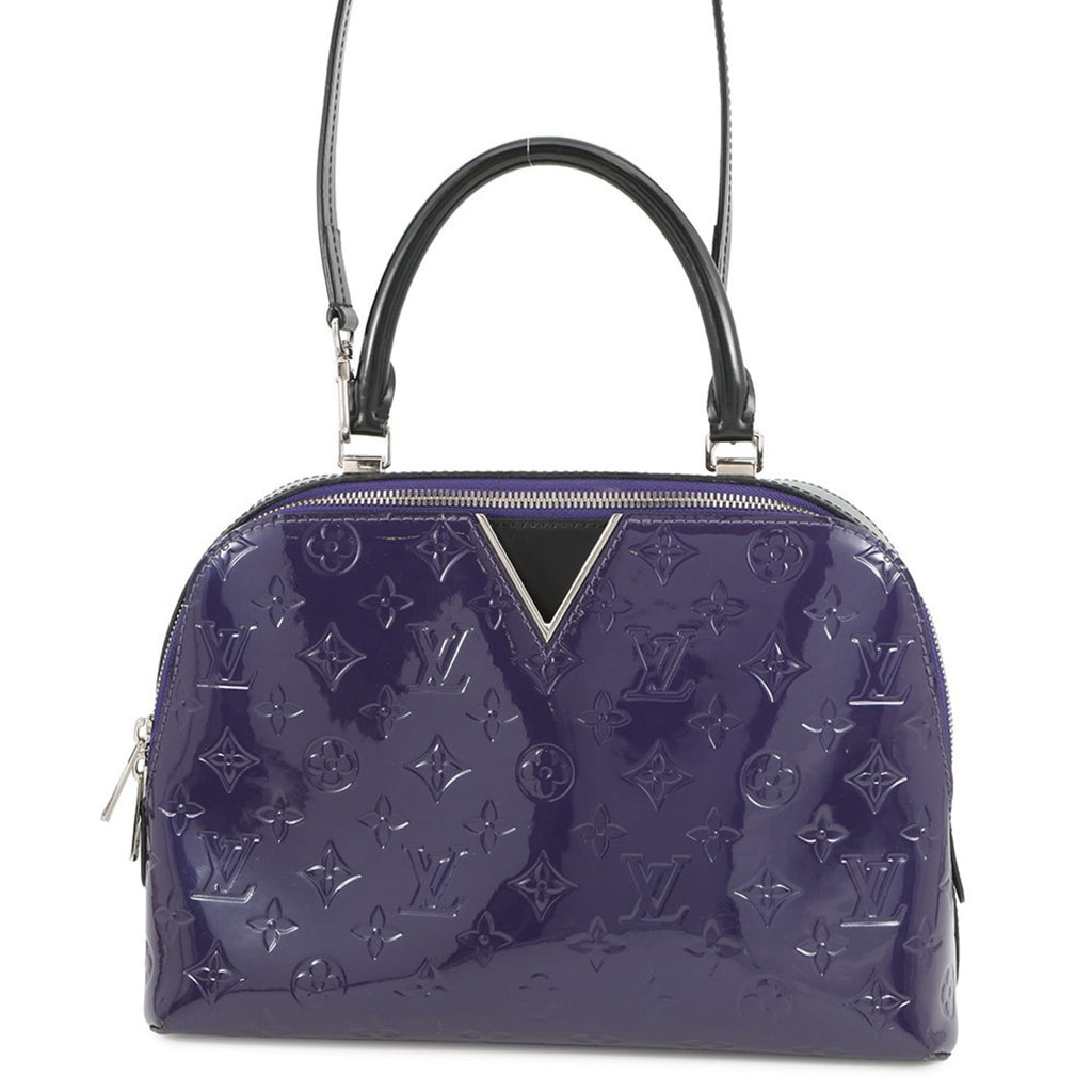 Louis Vuitton Monogram Noir Purple Monogram Vernis Handbag Shoulder Bag