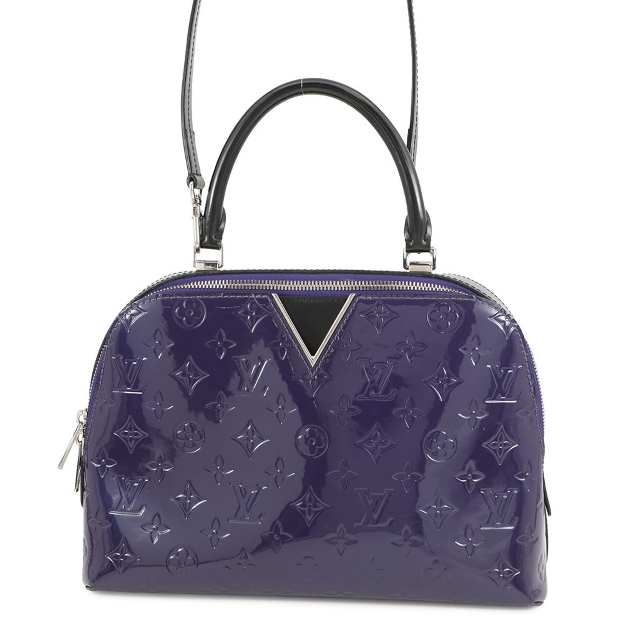 Louis Vuitton Monogram Noir Purple Monogram Vernis Handbag Shoulder Bag