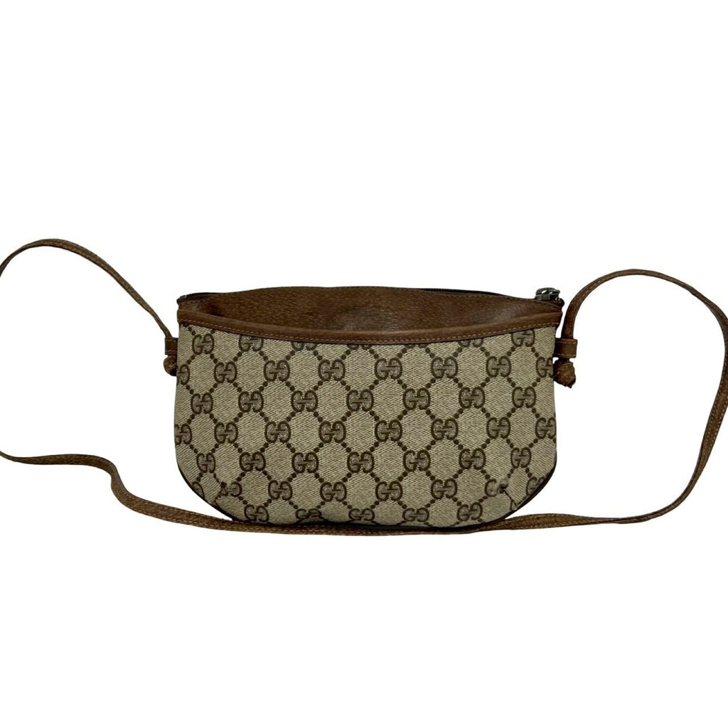 Gucci Brown Pvc Leather Pochette Shoulder Bag (Pre-Owned)