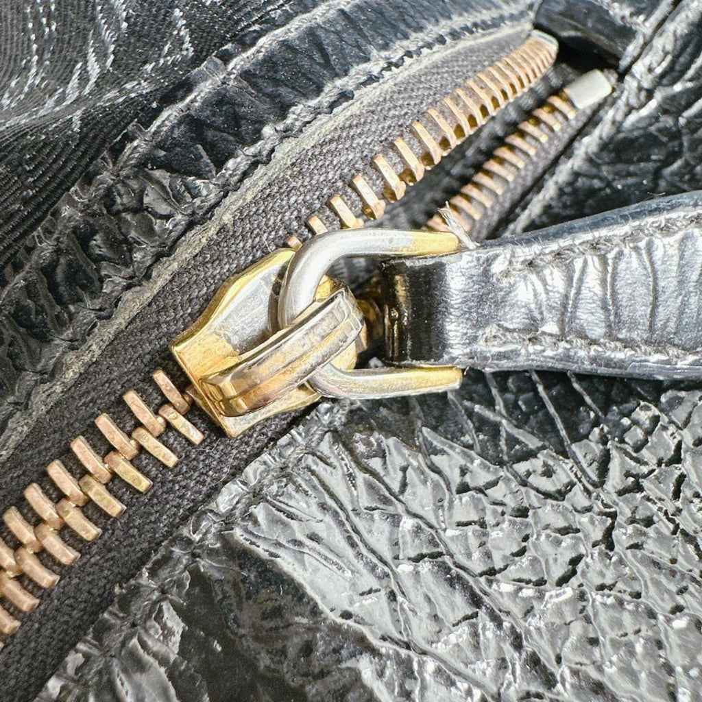 Prada Black Patent Leather Shoulder Bag Tote Bag