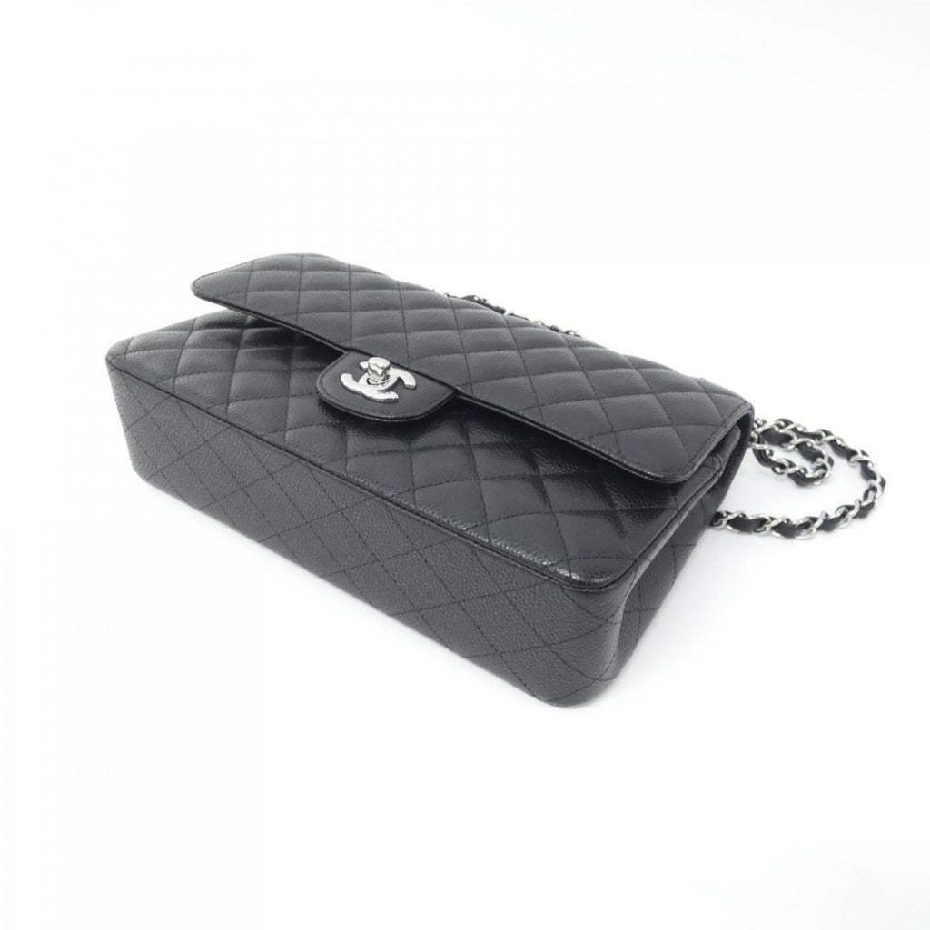 Chanel Black Bordeaux Grained Calfskin Shoulder Bag