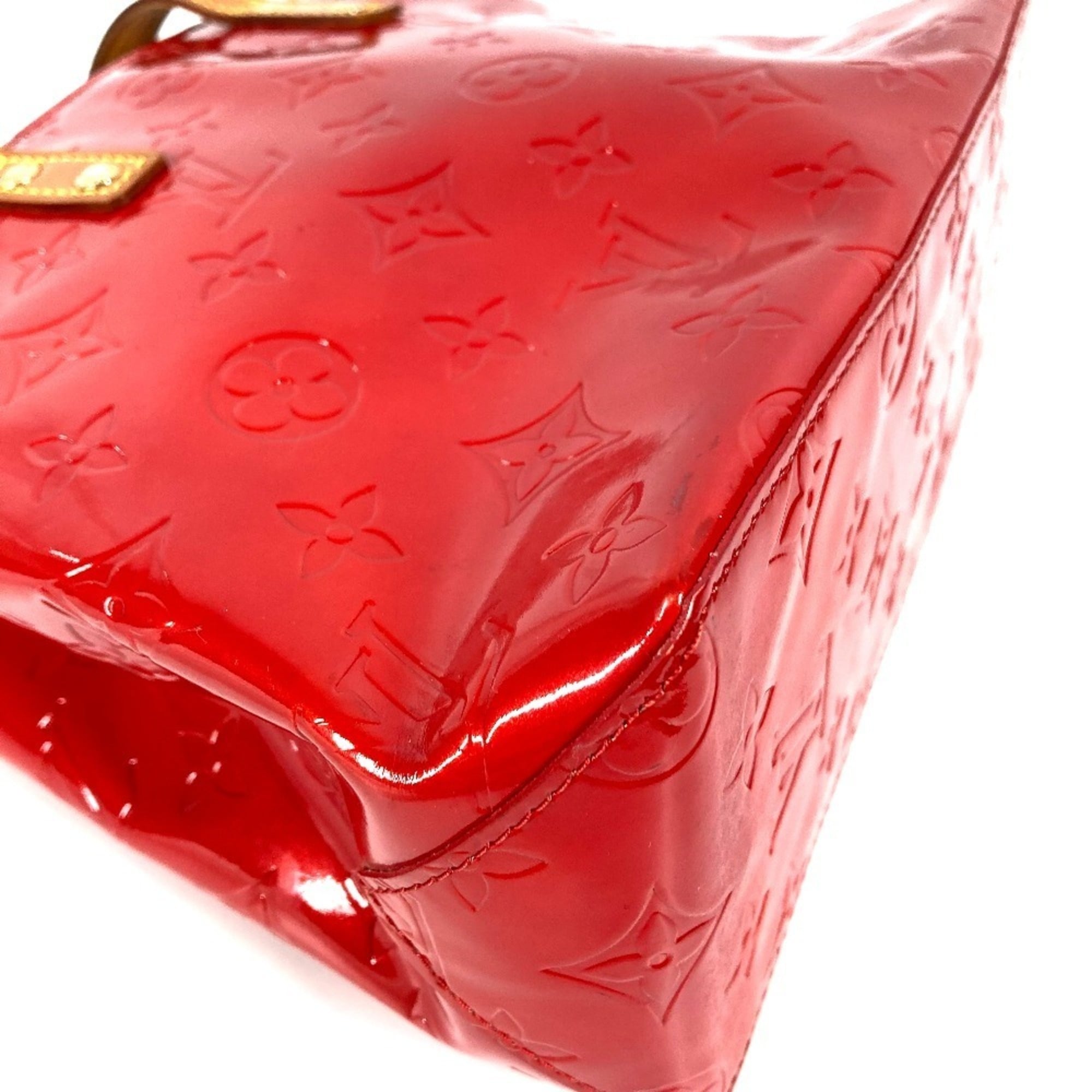 Louis Vuitton Red Color Rouge Monogram Vernis Handbag Tote Bag
