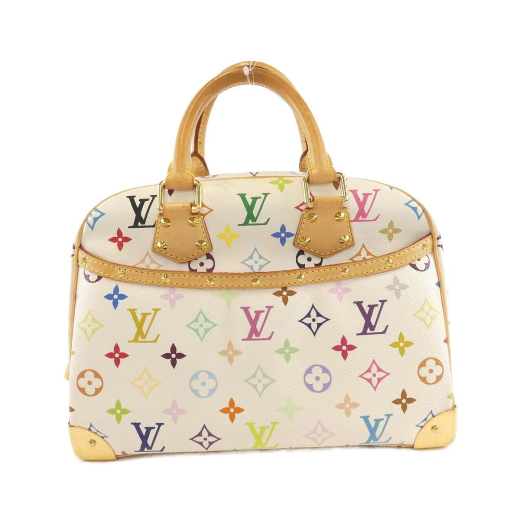 Louis Vuitton Beige White Coated Canvas Handbag