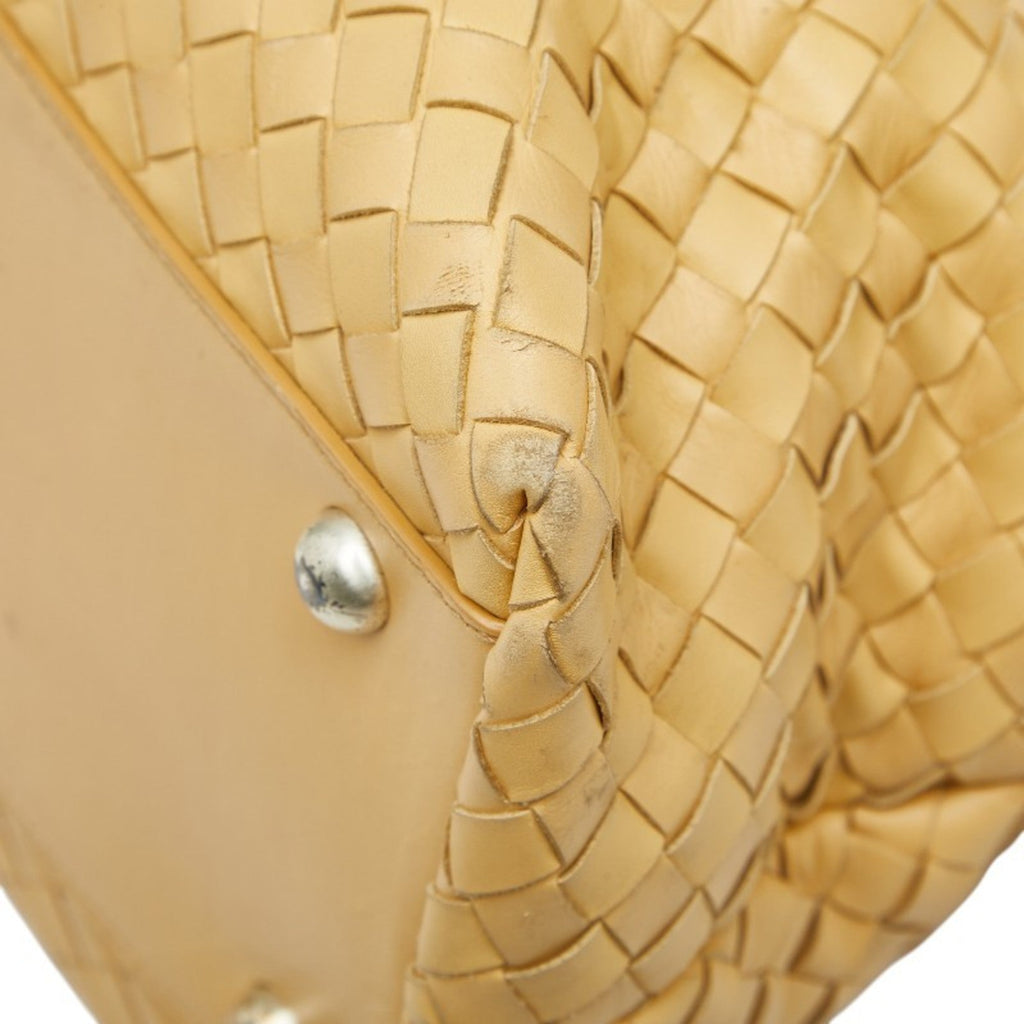Bottega Veneta Yellow Leather Handbag Tote Bag