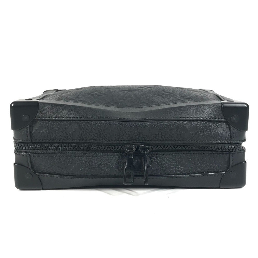 Louis Vuitton Black Noir Leather Clutch Bag Shoulder Bag