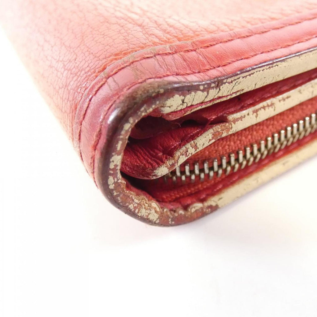 Louis Vuitton Red Color Leather Wallet