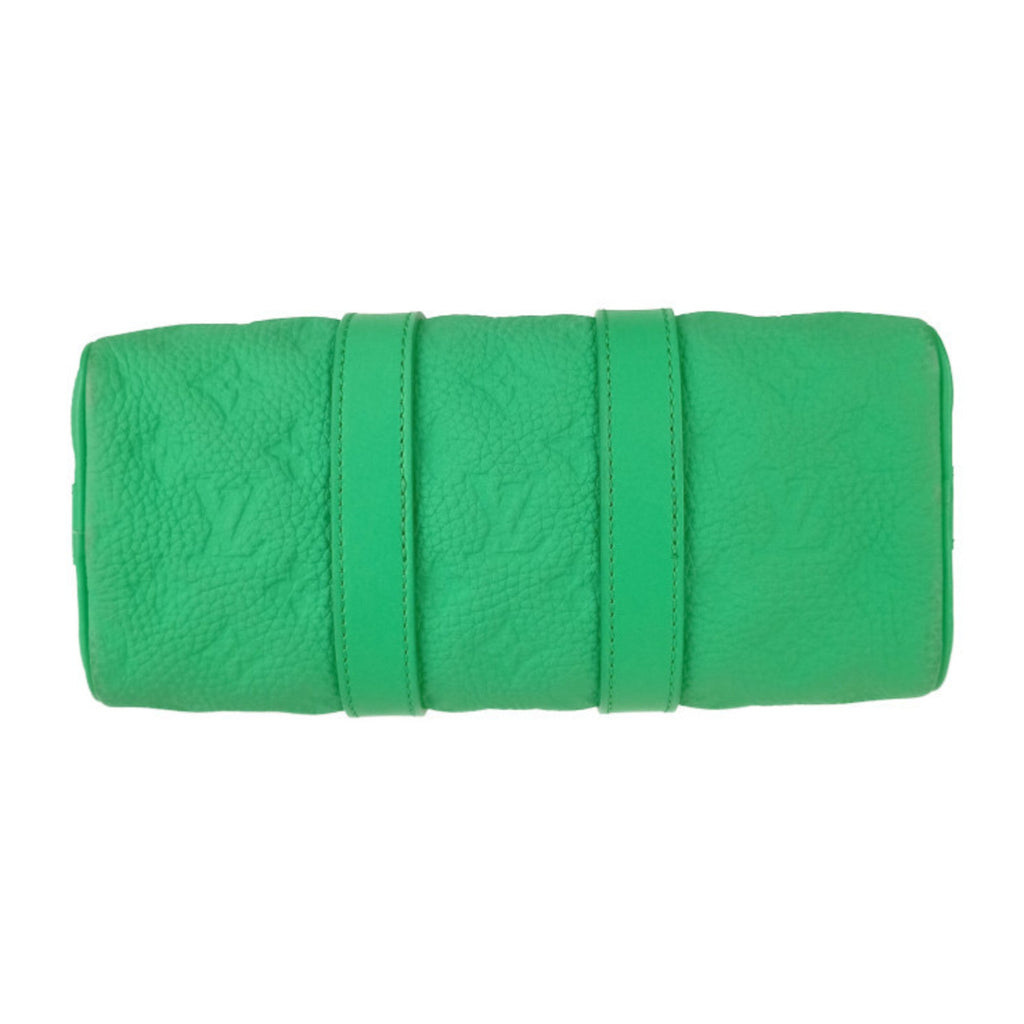 Louis Vuitton Green Leather Handbag Shoulder Bag