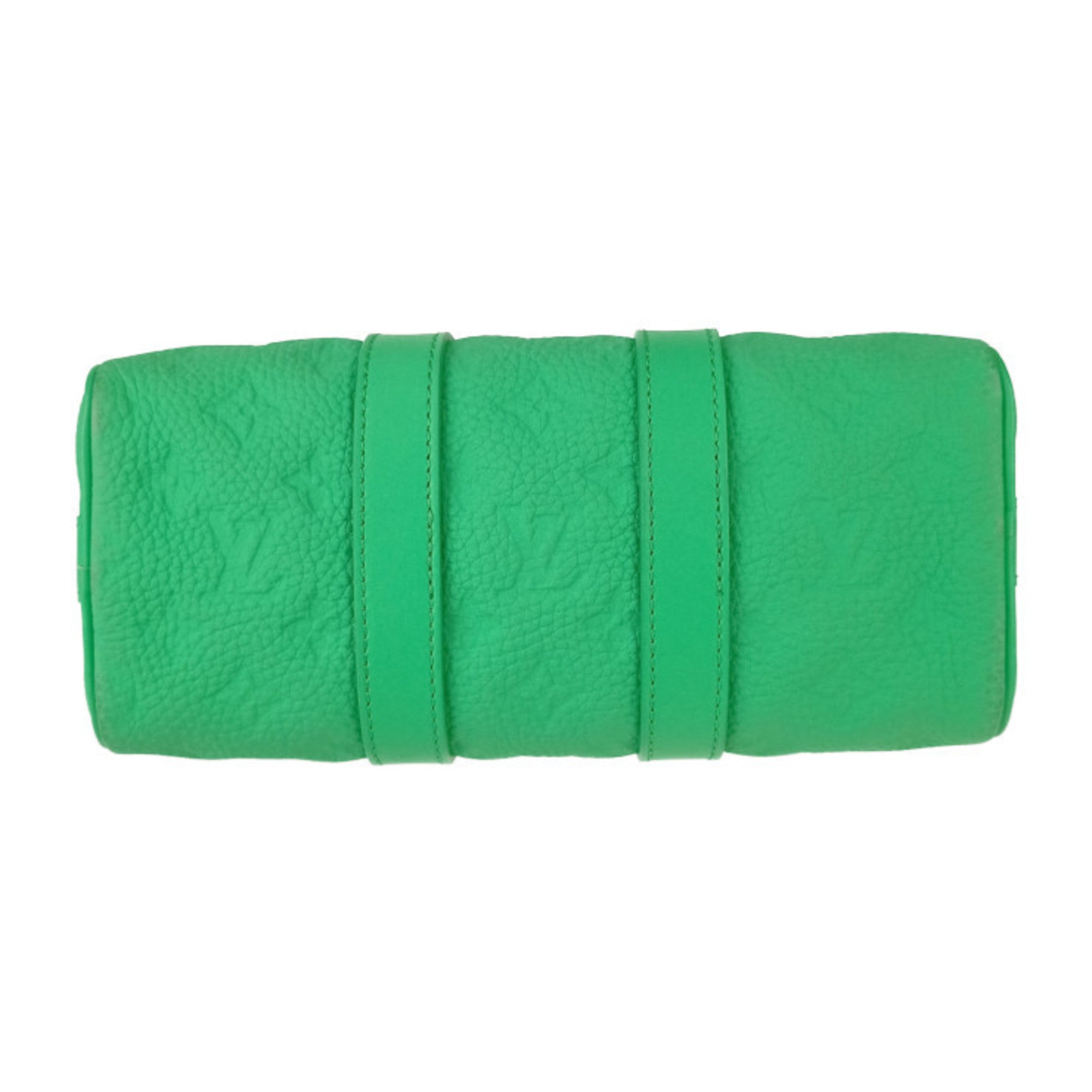 Louis Vuitton Green Leather Handbag Shoulder Bag