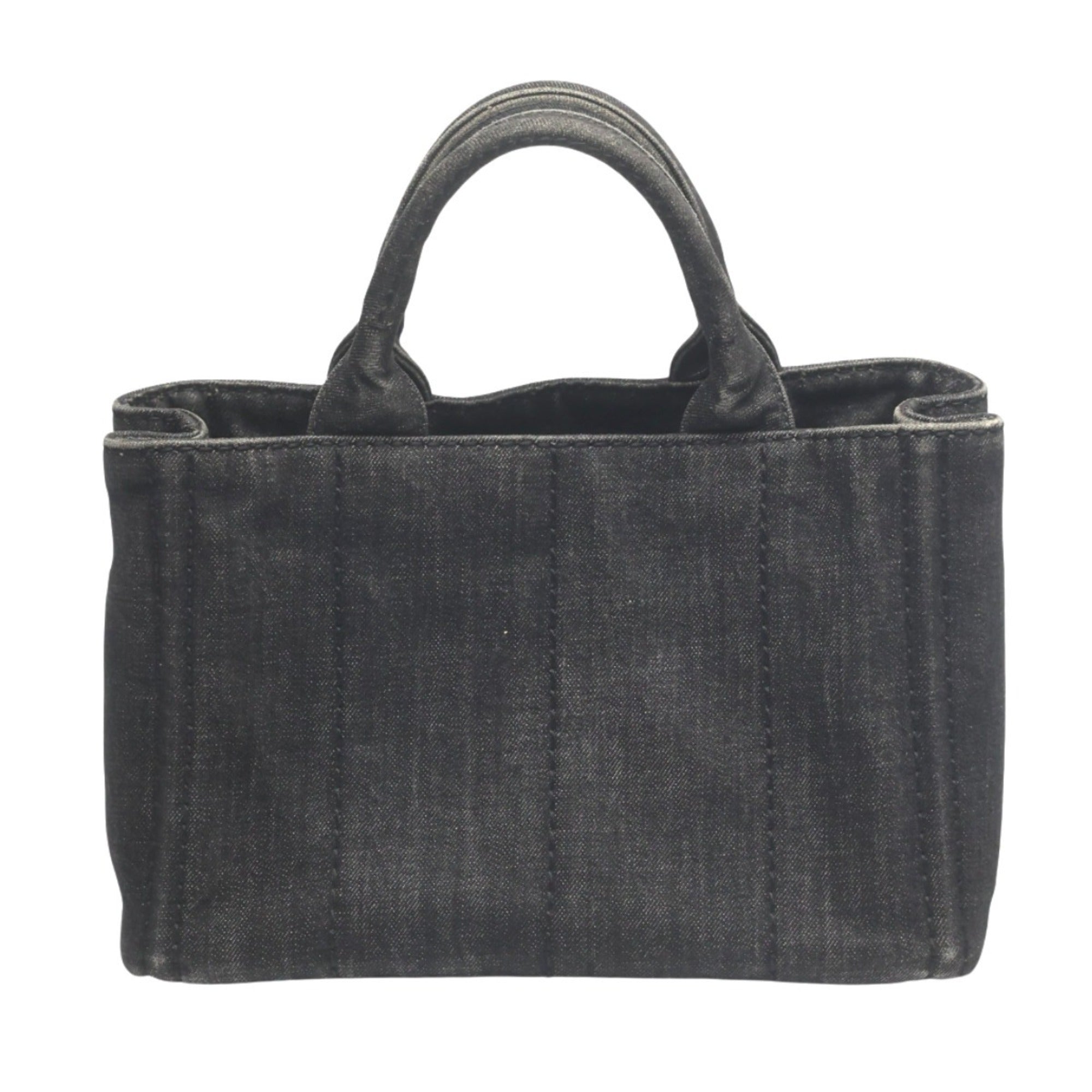 Prada Black Denim Tote Bag