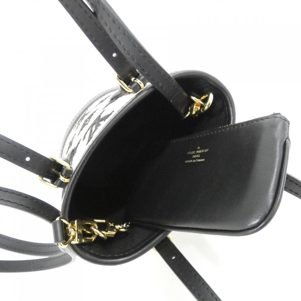 Louis Vuitton Monogram Beige Black Cotton Canvas Handbag