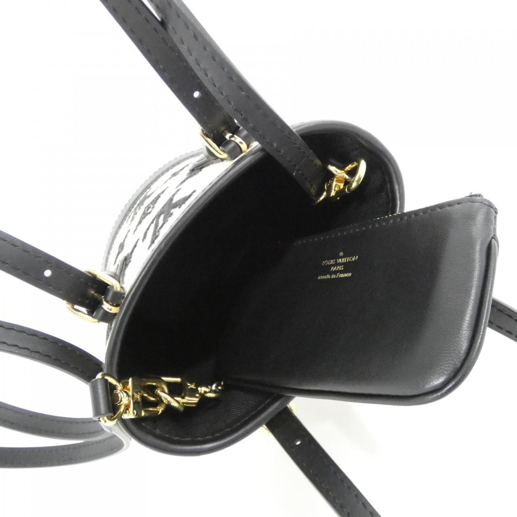 Louis Vuitton Monogram Beige Black Cotton Canvas Handbag