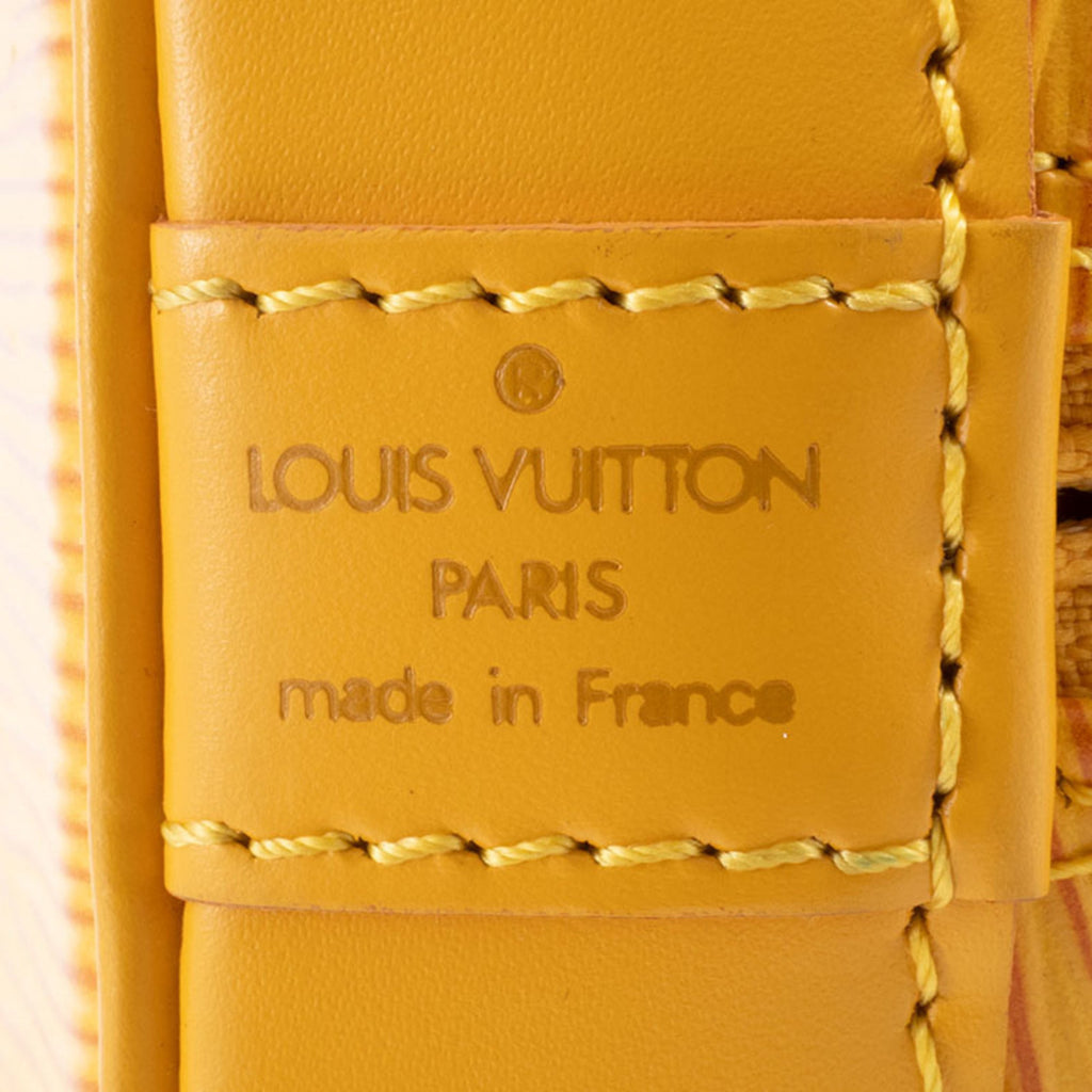 Louis Vuitton Yellow Epi Leather Handbag