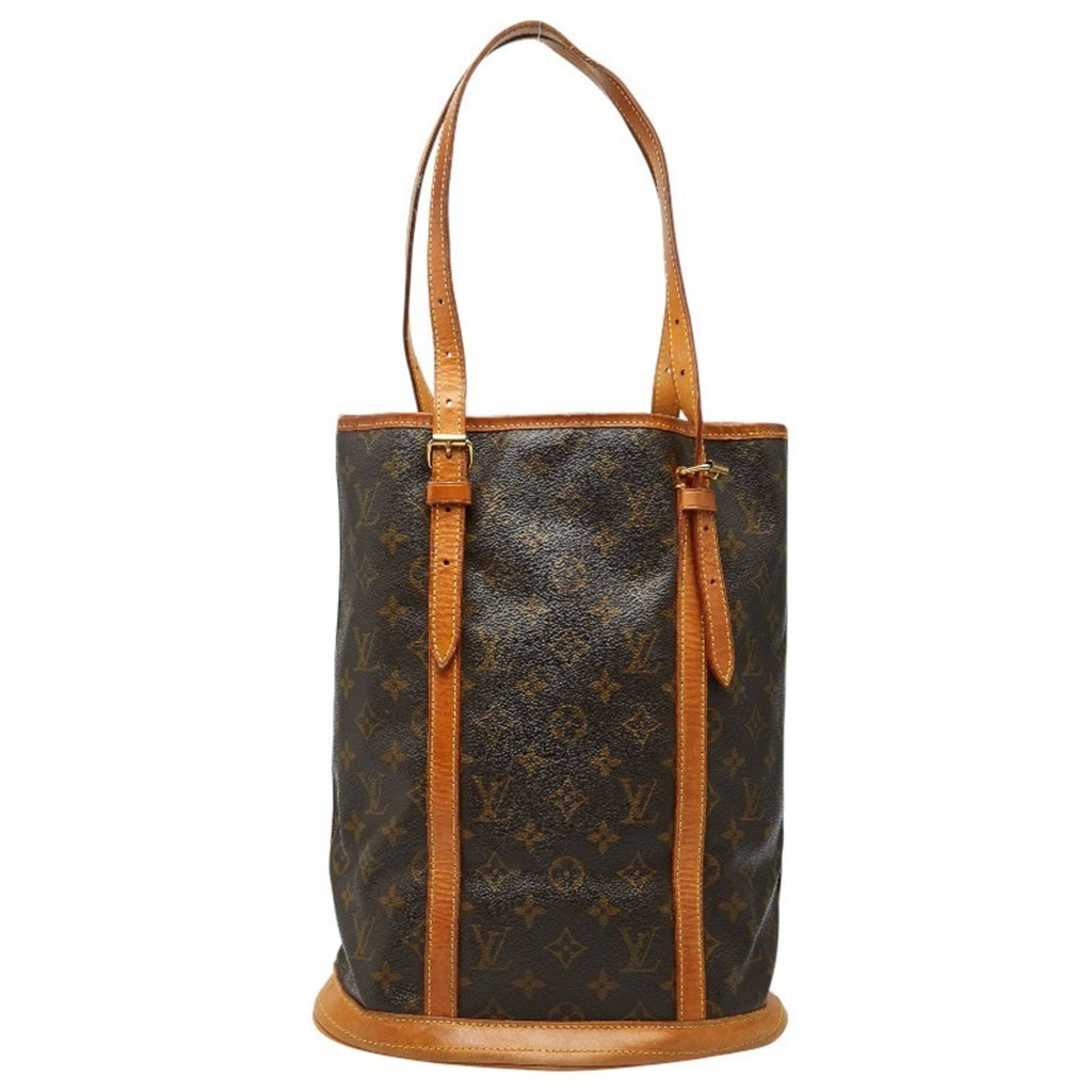 Louis Vuitton Brown Pvc Leather Shoulder Bag Tote Bag