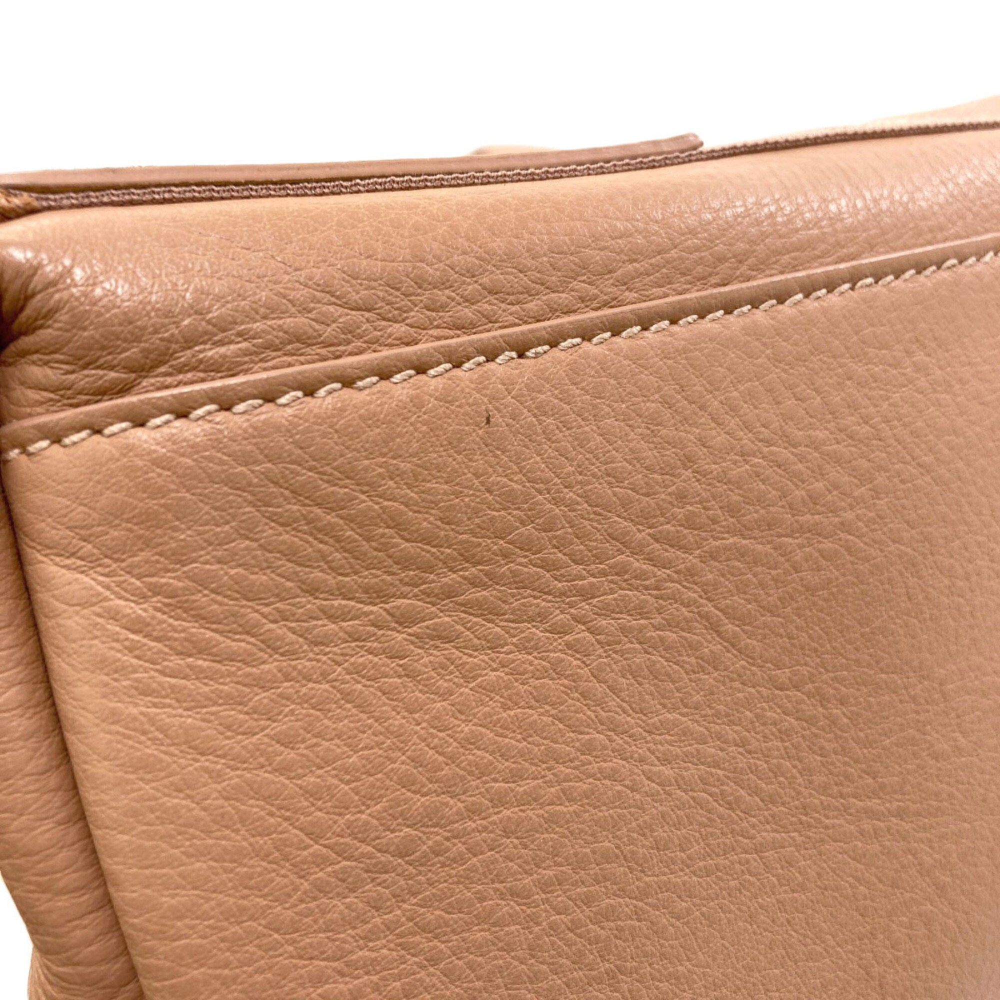 Balenciaga Brown Leather Handbag Pouch