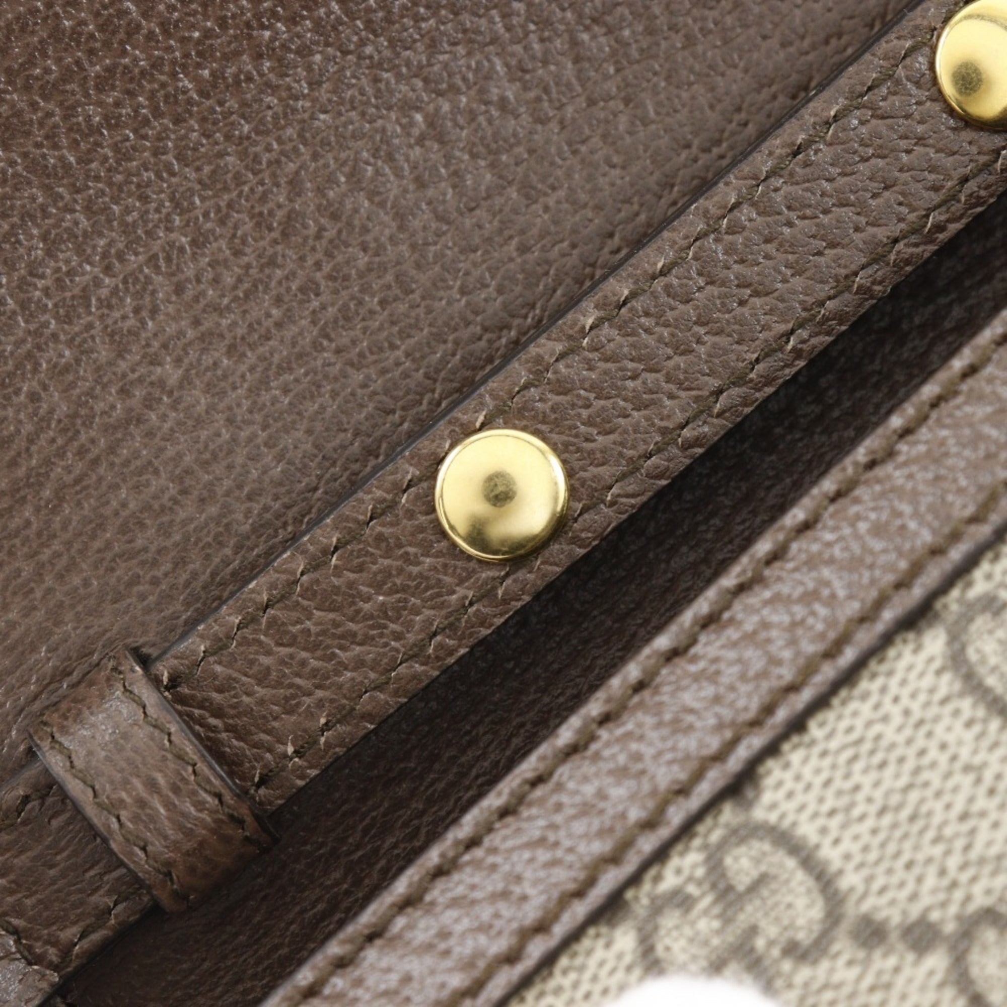 Gucci Sherry Line Brown Gg Supreme Shoulder Bag (Pre-Owned)