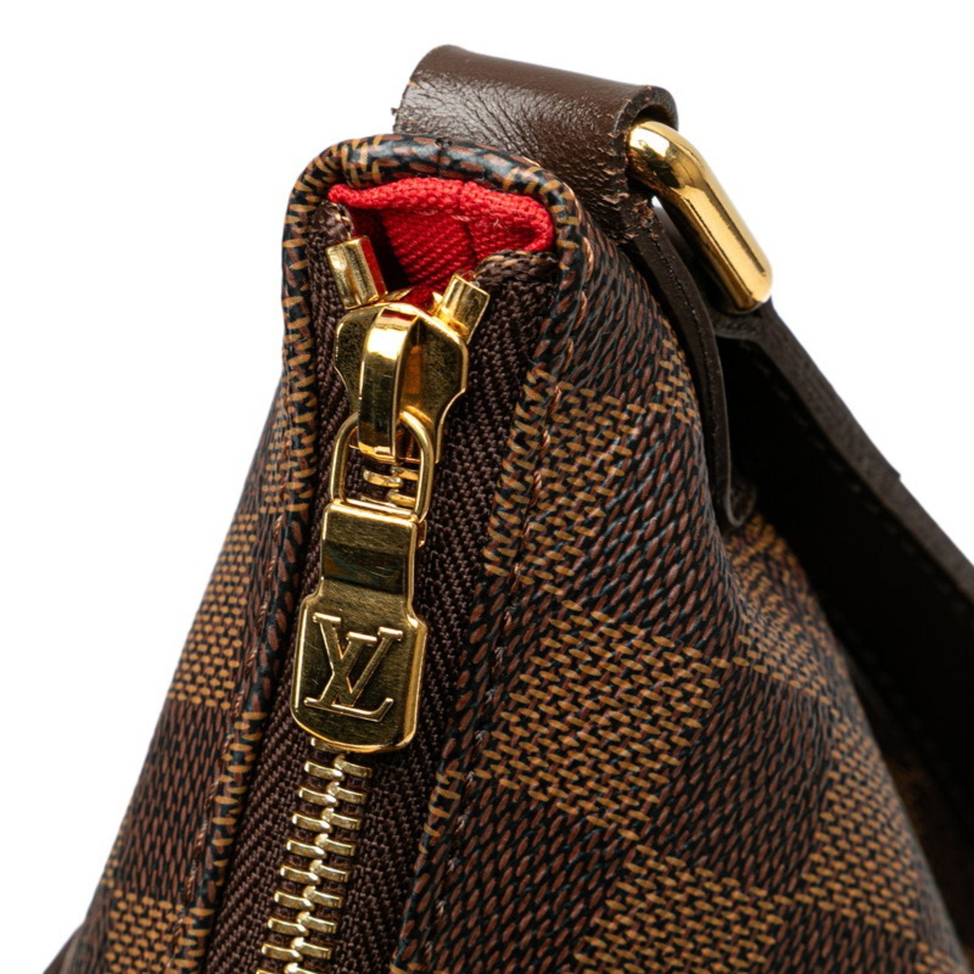 Louis Vuitton Damier Brown Pvc Leather Shoulder Bag