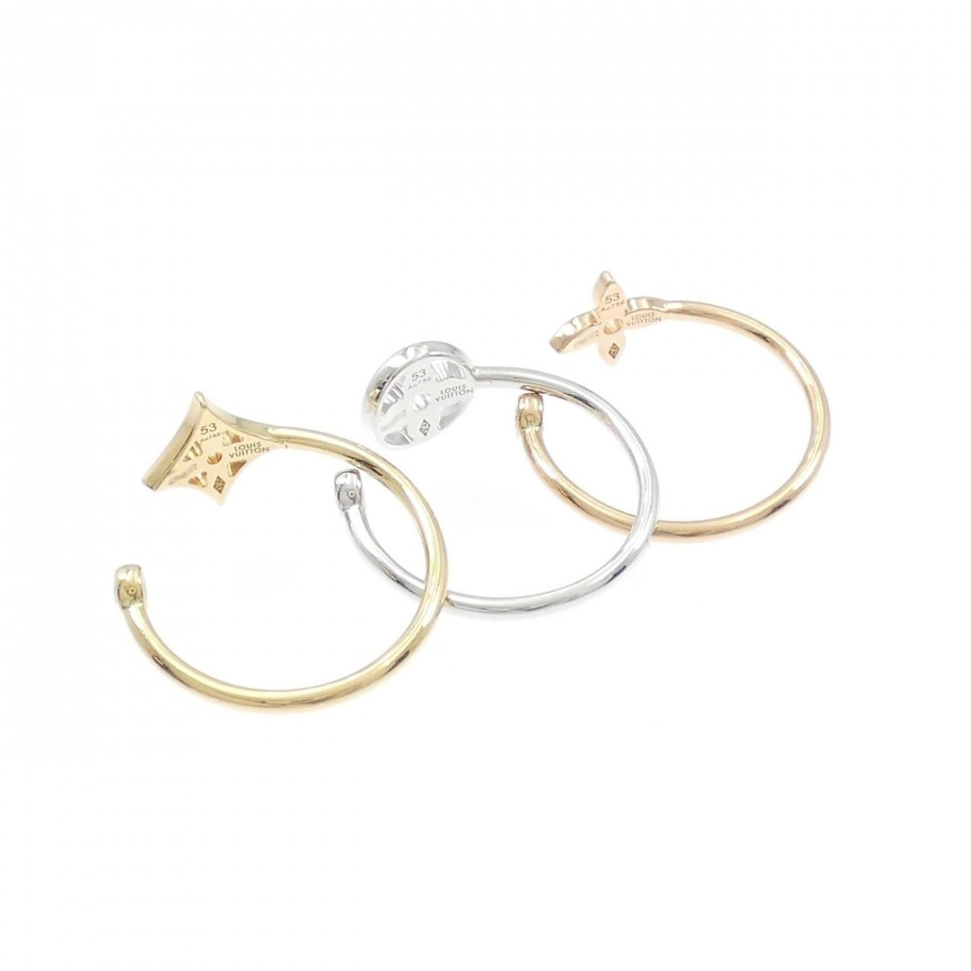 Louis Vuitton Yellow Gold (18K) Pink Gold (18K) White Gold (18K) Band Ring