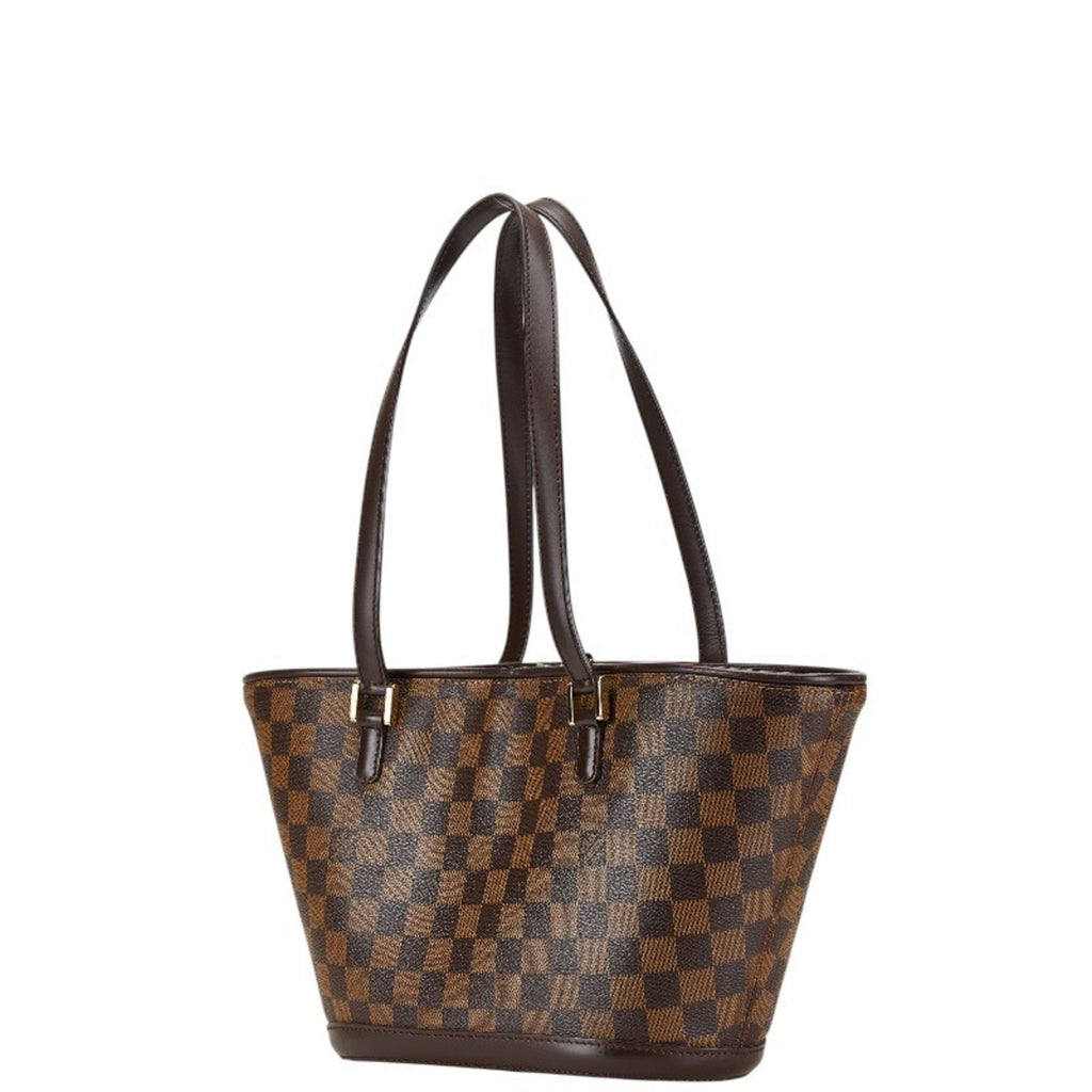 Louis Vuitton Damier Brown Pvc Leather Shoulder Bag Tote Bag