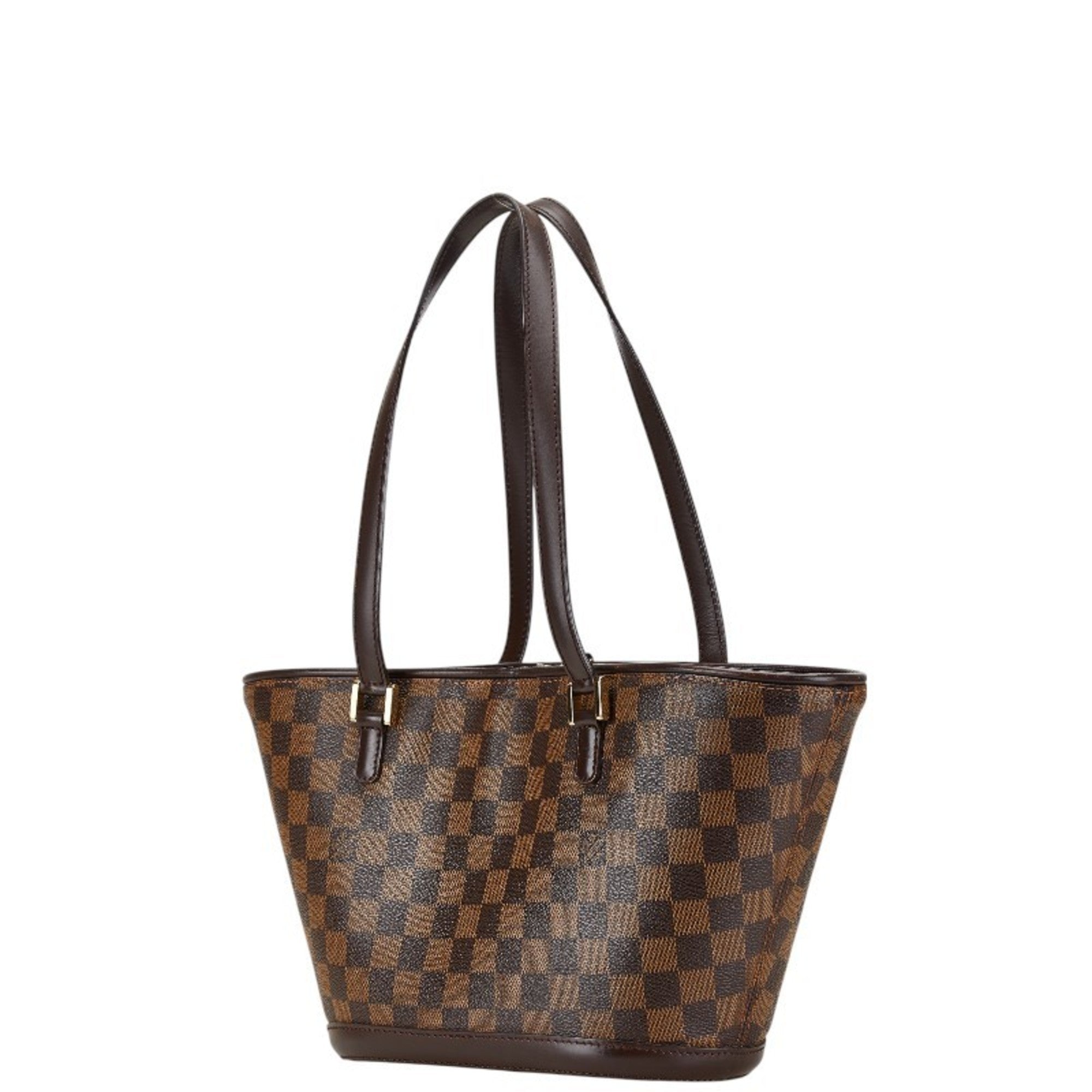 Louis Vuitton Damier Brown Pvc Leather Shoulder Bag Tote Bag