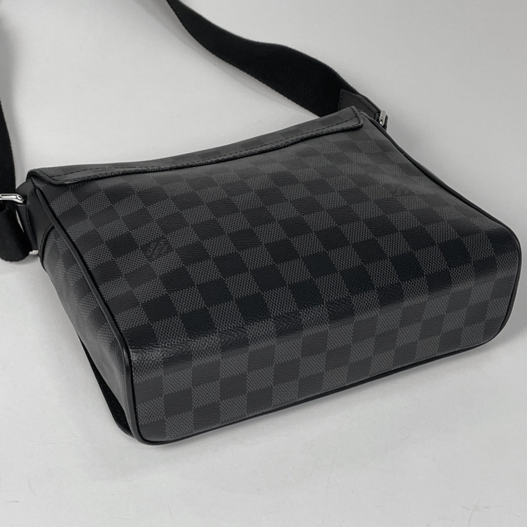 Louis Vuitton Black Noir Damier Graphite Shoulder Bag