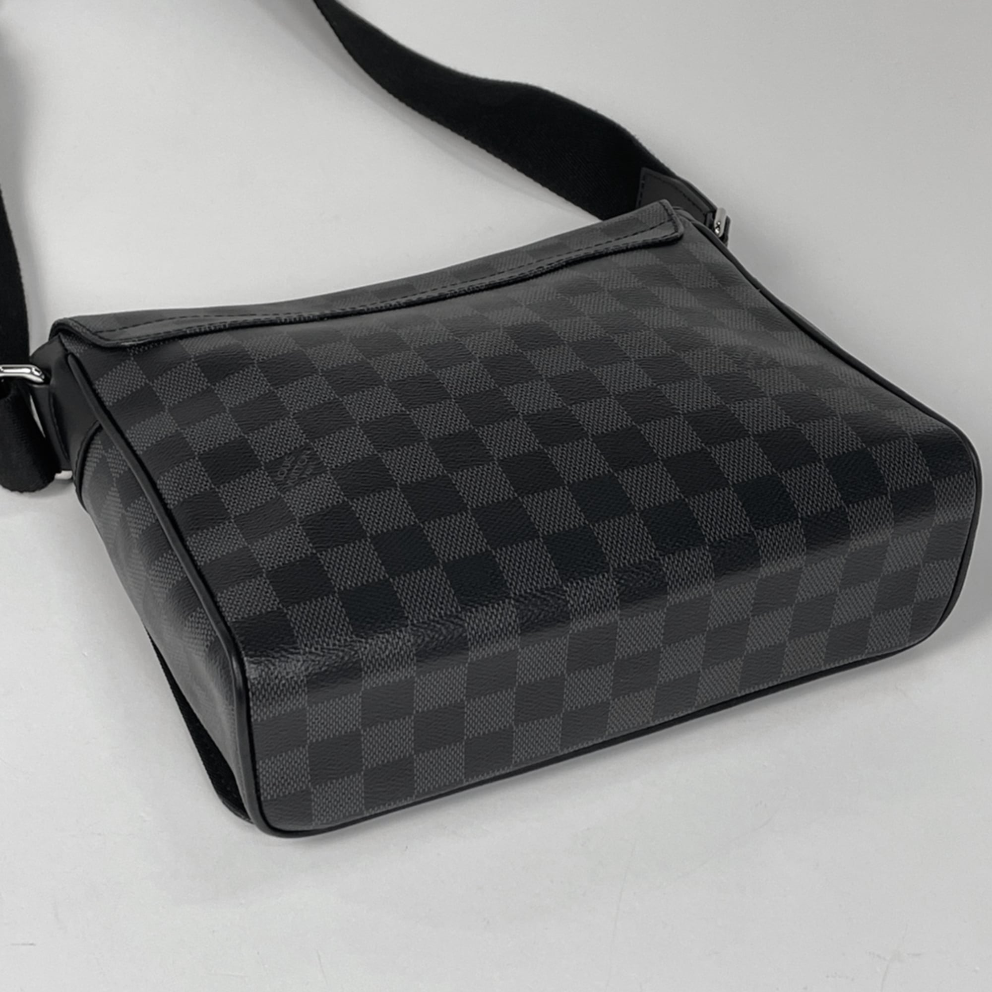 Louis Vuitton Black Noir Damier Graphite Shoulder Bag
