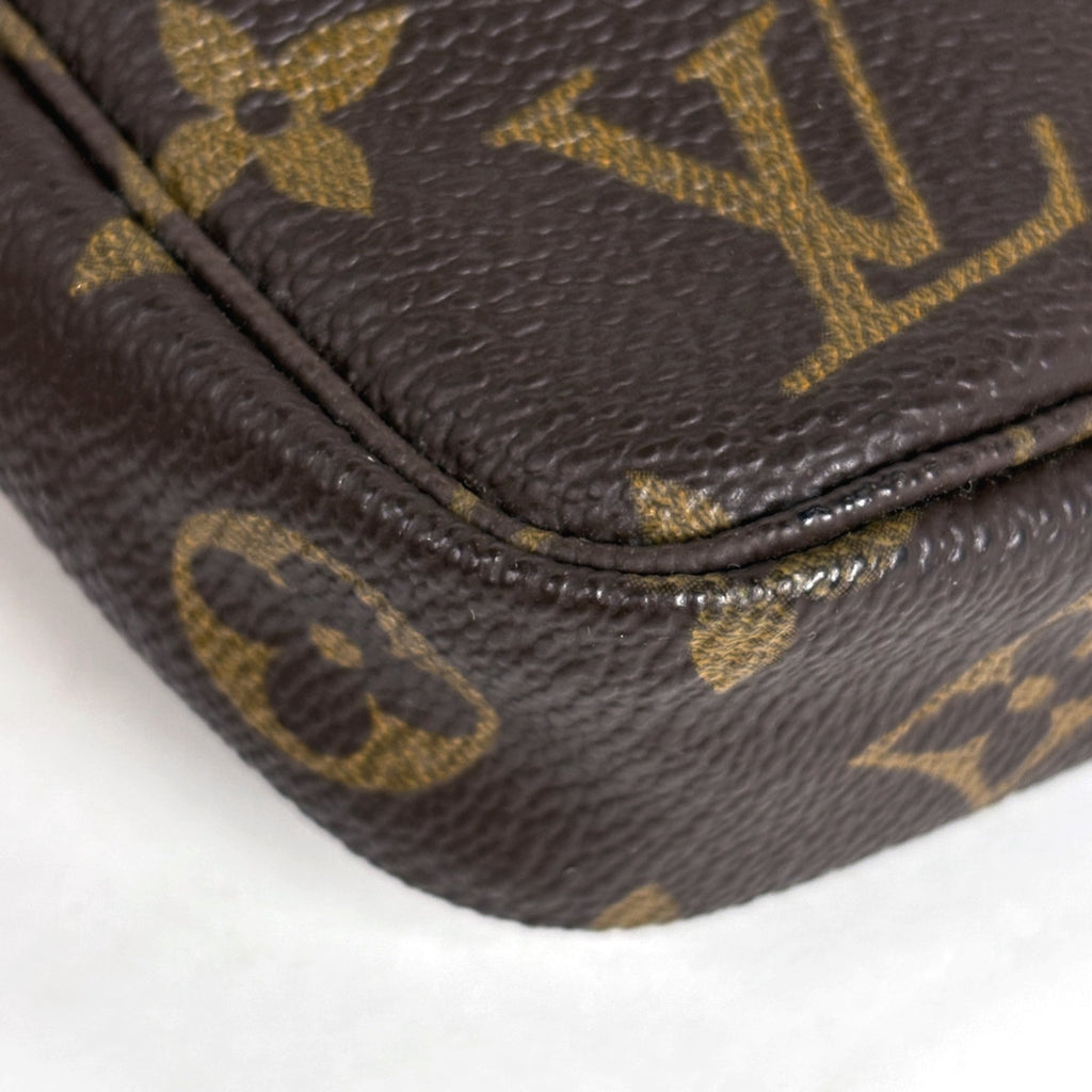 Louis Vuitton Brown Monogram Pochette Pouch