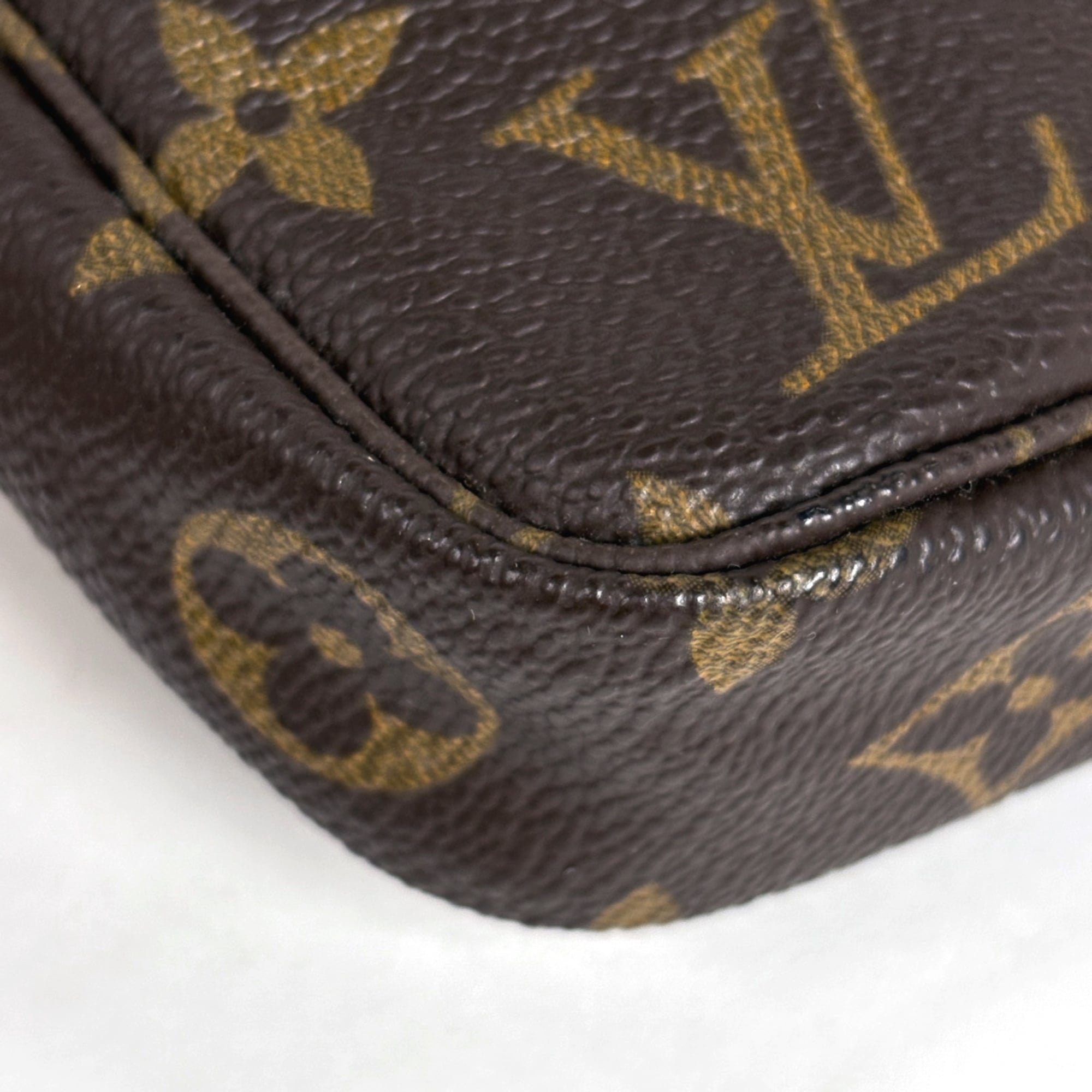 Louis Vuitton Brown Monogram Pochette Pouch
