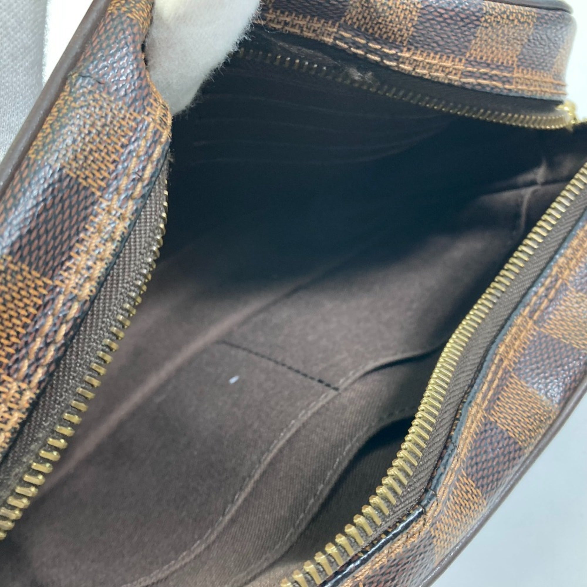 Louis Vuitton Damier Brown Ebene Damier Canvas Pochette