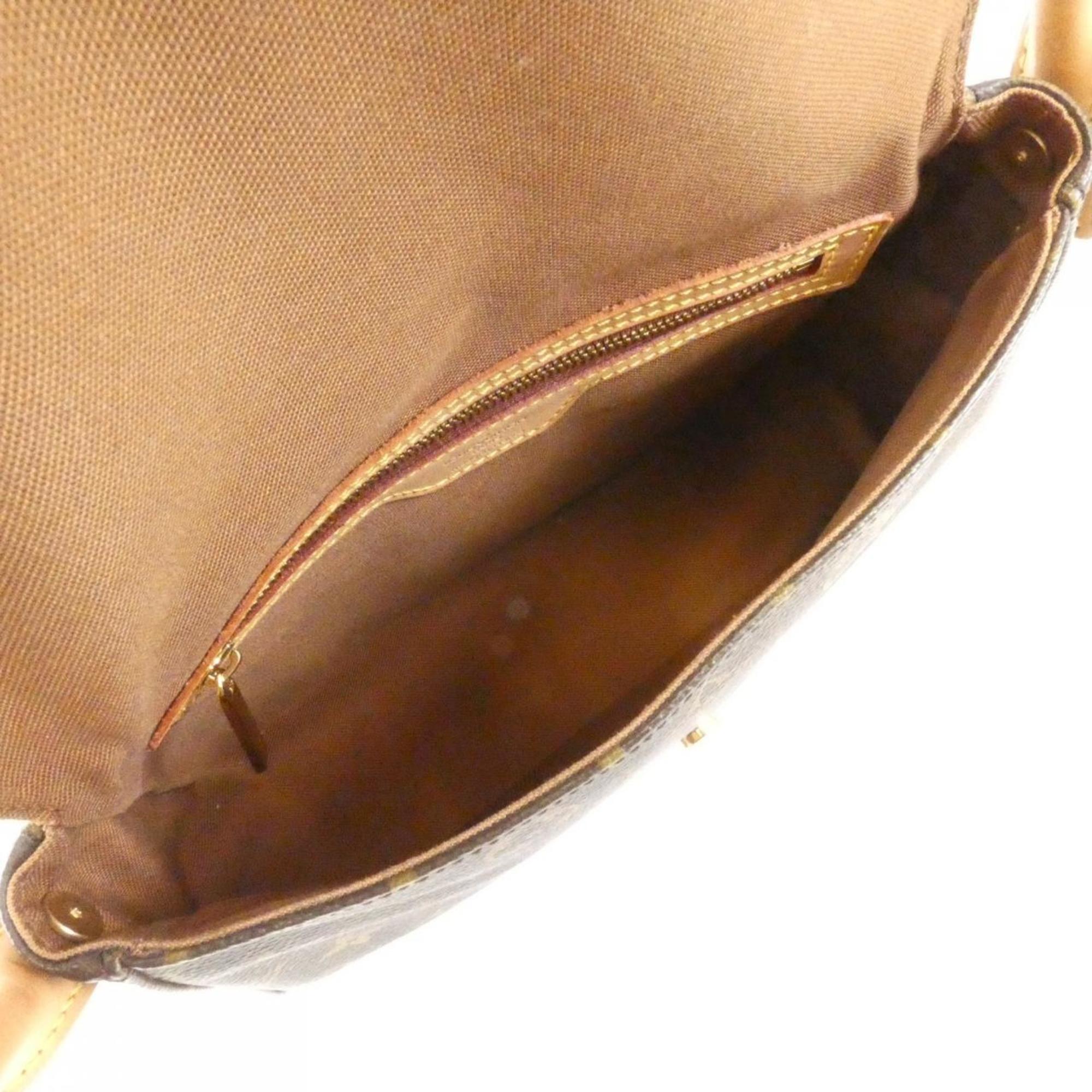 Louis Vuitton Marron Coated Canvas Shoulder Bag