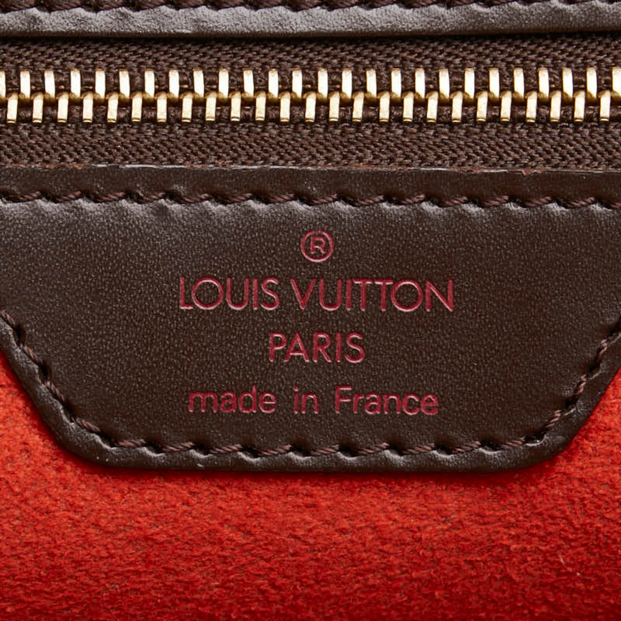 Louis Vuitton Damier Brown Pvc Leather Shoulder Bag Tote Bag