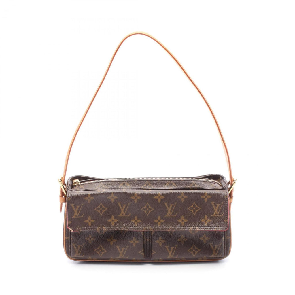 Louis Vuitton Brown Monogram Pvc Coated Canvas Leather Shoulder Bag