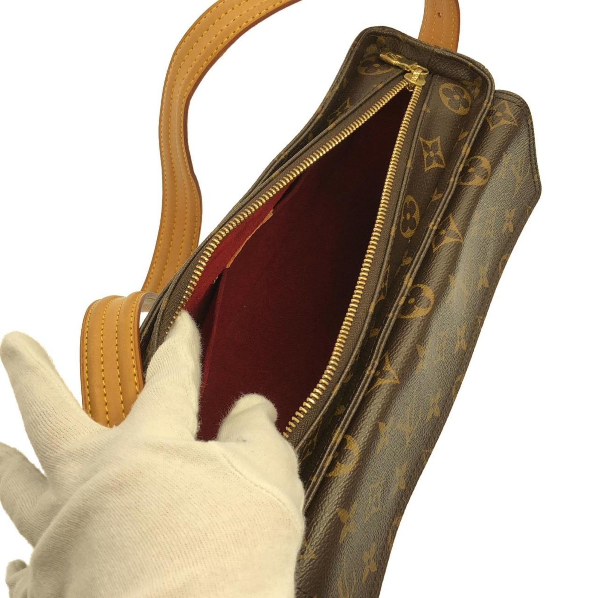 Louis Vuitton Marron Coated Canvas Shoulder Bag